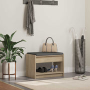 Klupa za hodnik s jastukom Sonoma hrast 63 x 38 x 45 cm