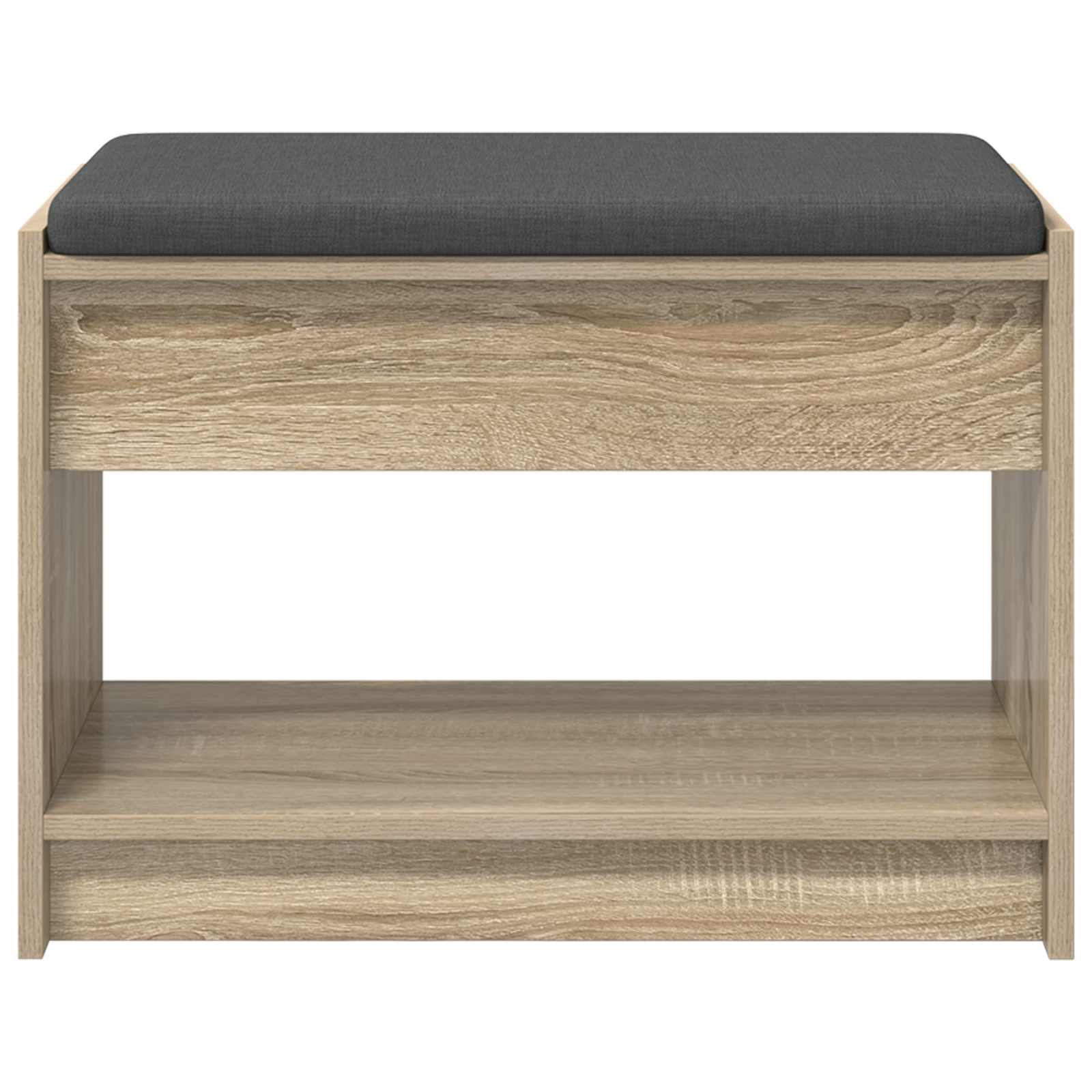 Klupa za hodnik s jastukom Sonoma hrast 63 x 38 x 45 cm