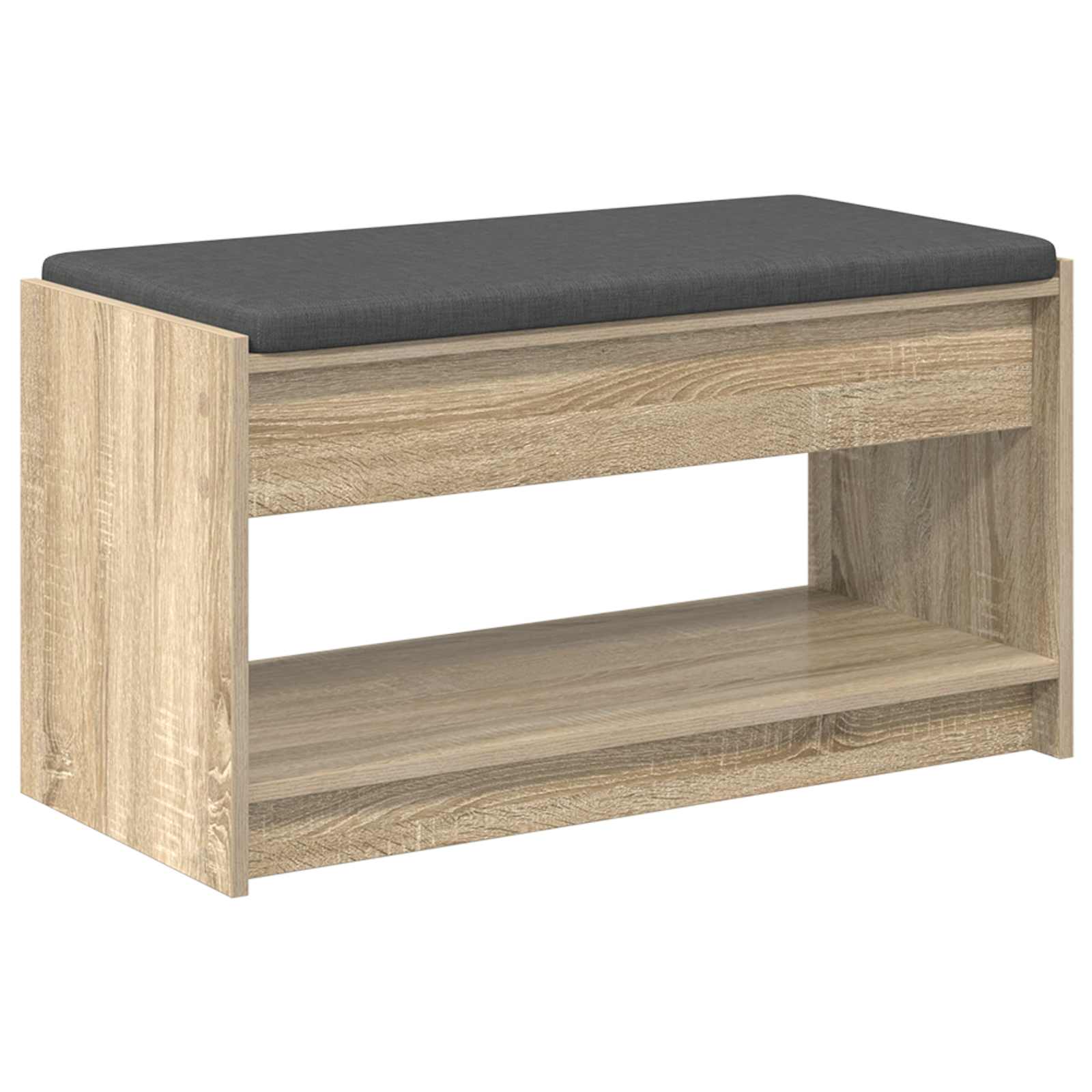 Klupa za hodnik s jastukom Sonoma hrast 83 x 38 x 45 cm