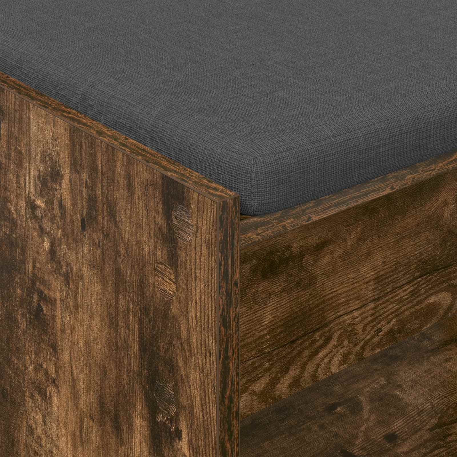 Klupa za hodnik s jastukom Dimljeni Hrast 83 x 38 x 45 cm