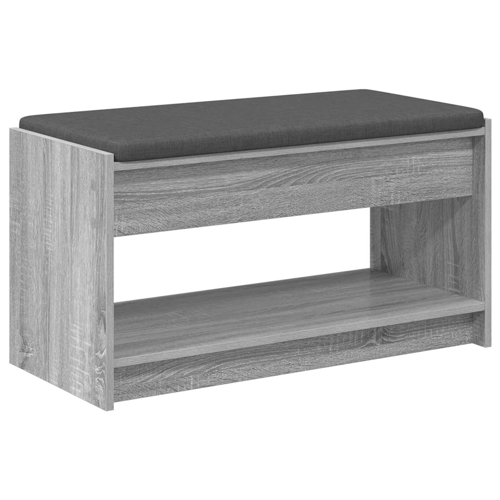 Klupa za hodnik s jastukom Sivi Sonoma 83 x 38 x 45 cm