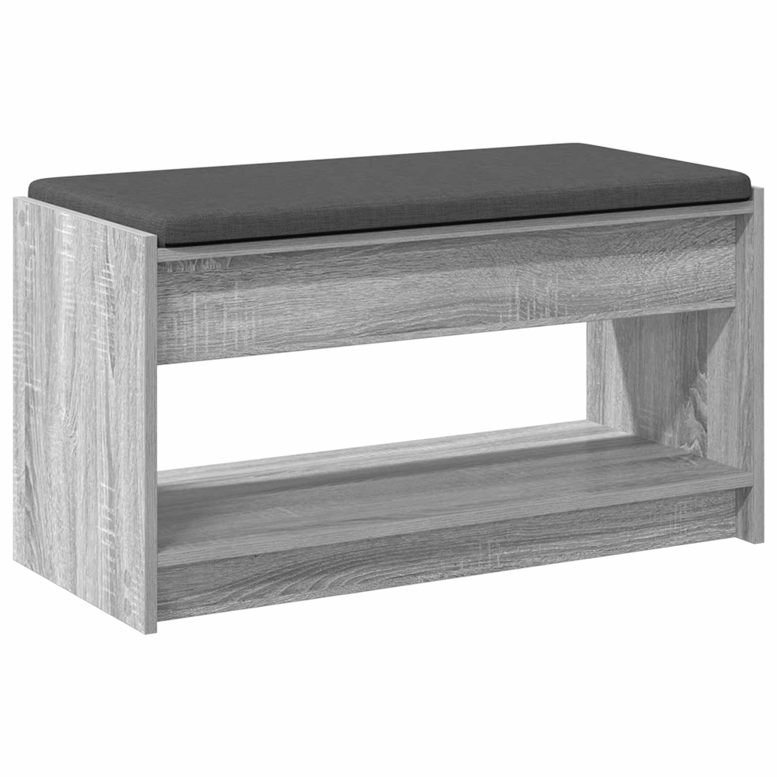Klupa za hodnik s jastukom Sivi Sonoma 83 x 38 x 45 cm