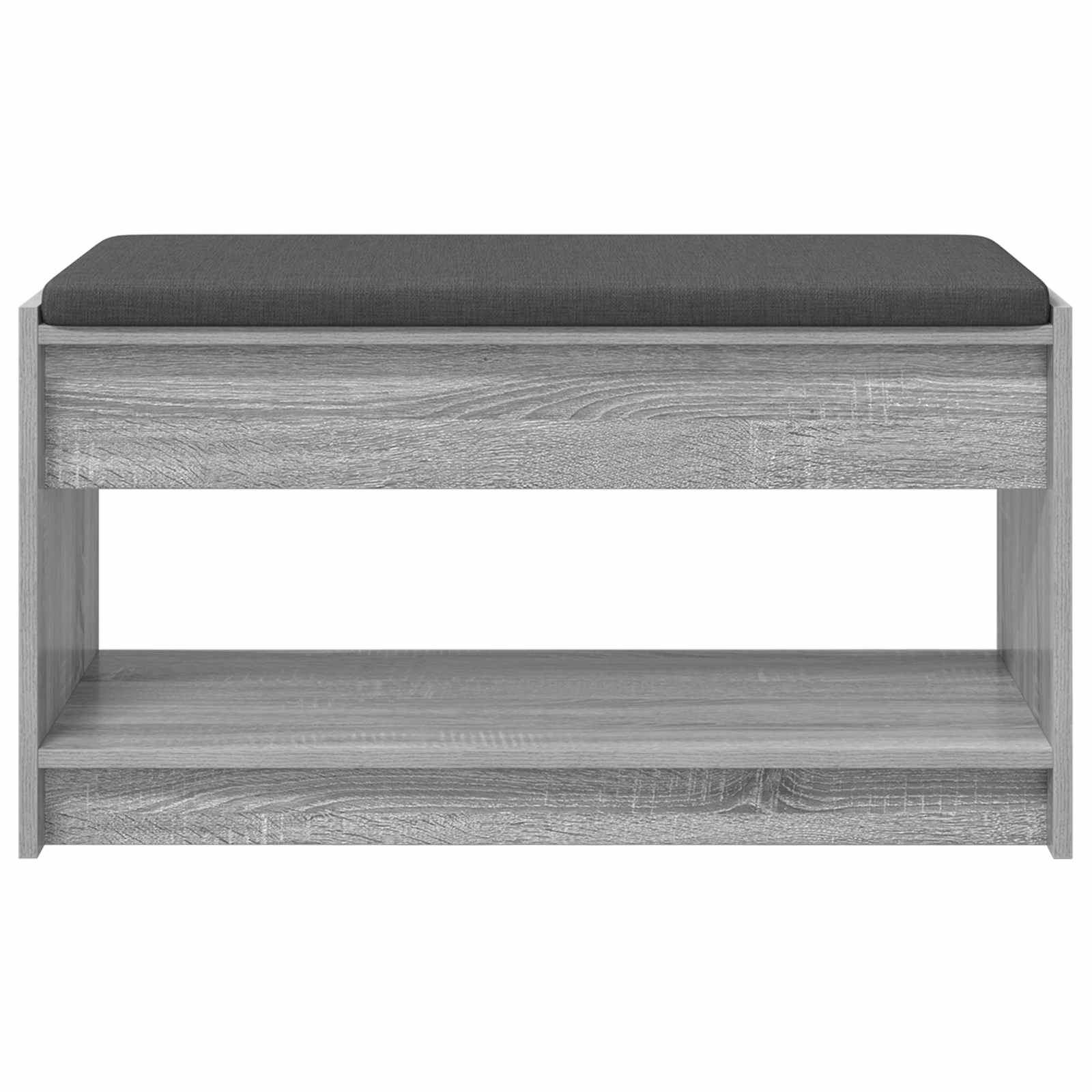 Klupa za hodnik s jastukom Sivi Sonoma 83 x 38 x 45 cm
