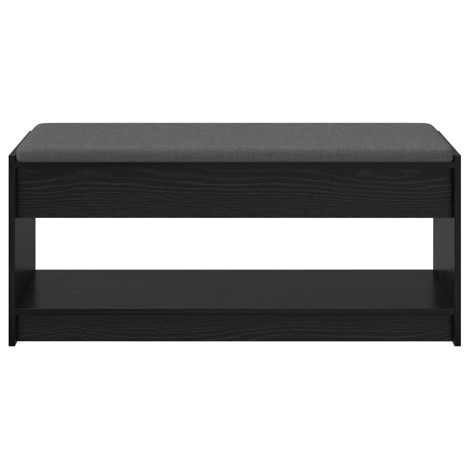 Klupa za hodnik s jastukom Crni Hrast 103 x 38 x 45 cm