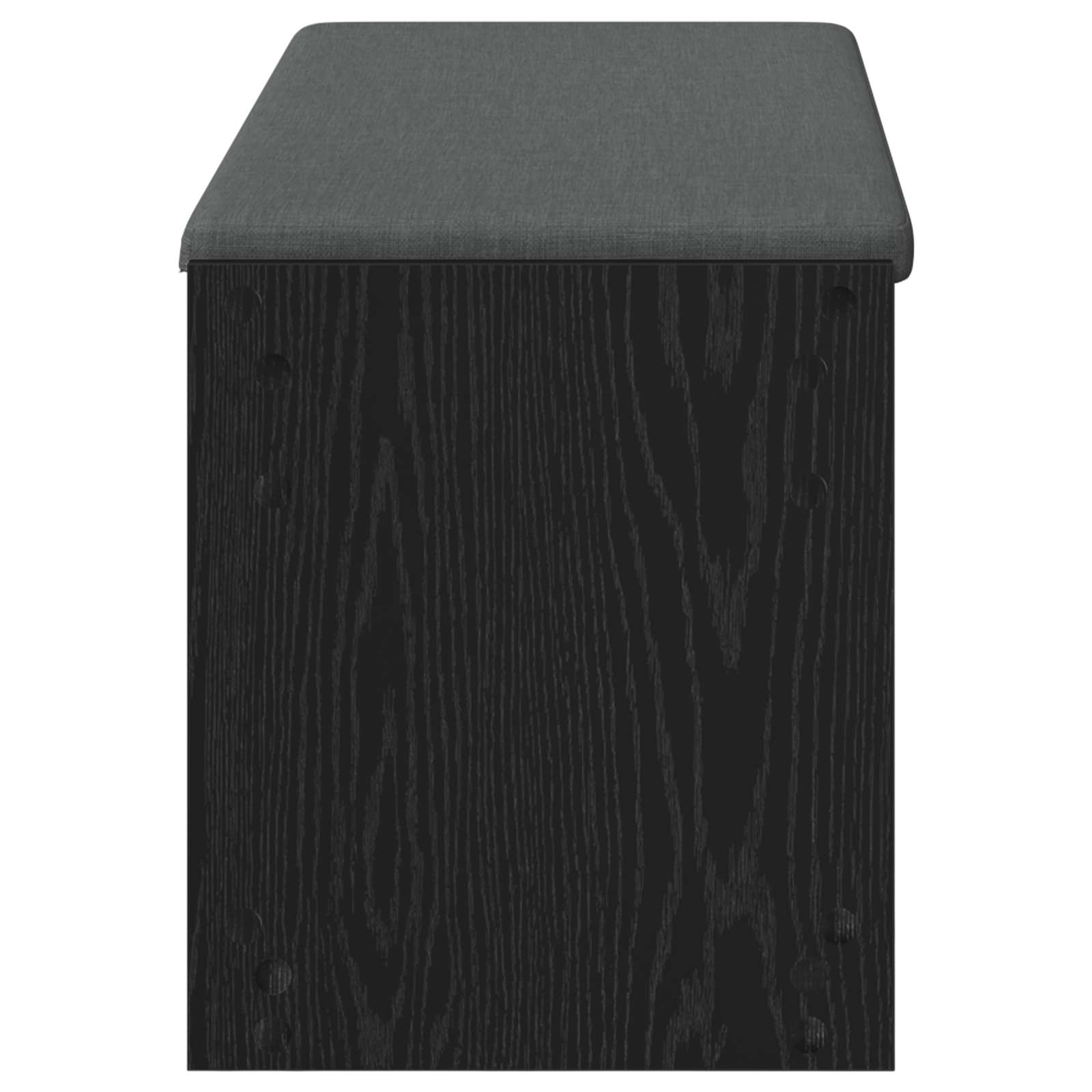 Klupa za hodnik s jastukom Crni Hrast 103 x 38 x 45 cm