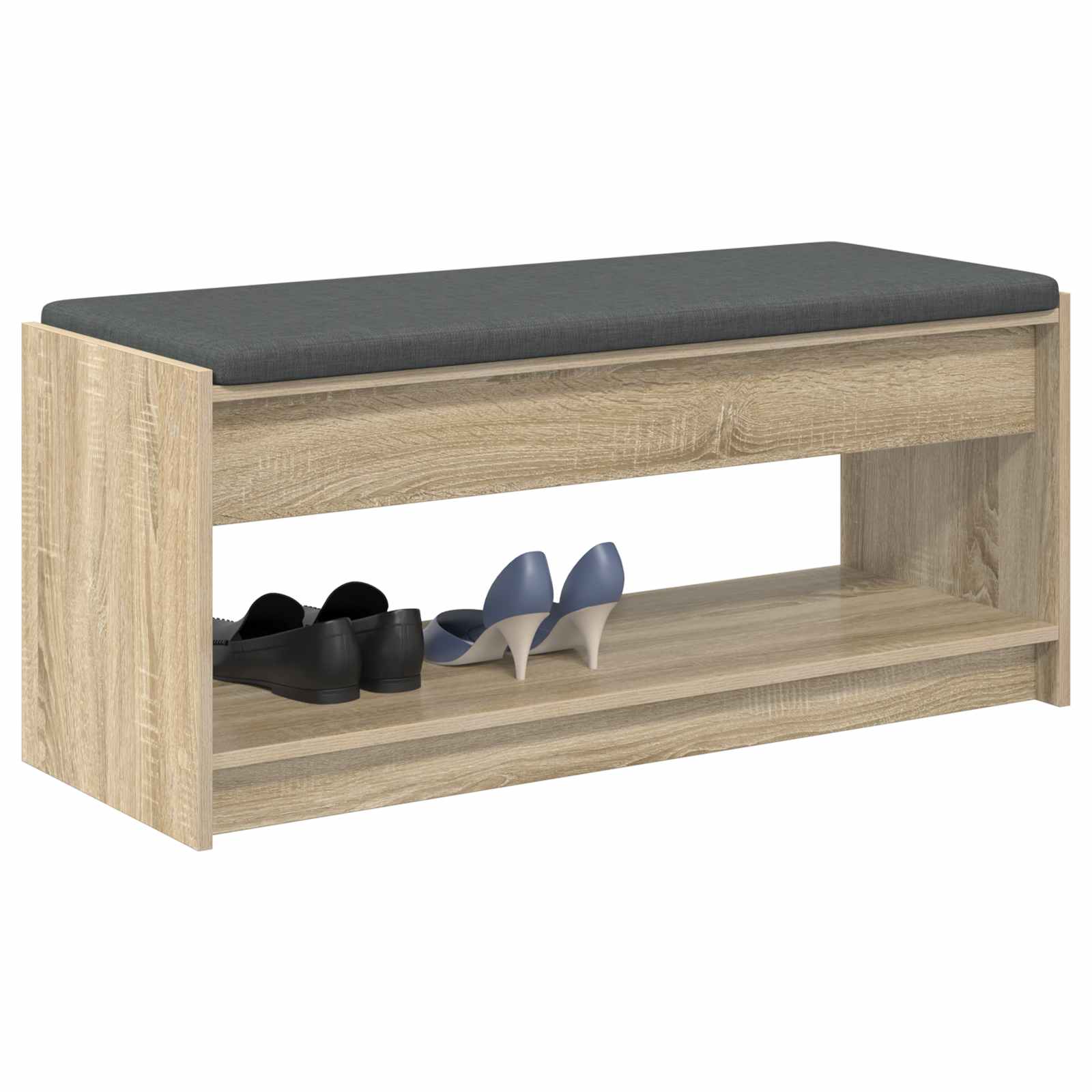 Klupa za hodnik s jastukom Sonoma hrast 103 x 38 x 45 cm