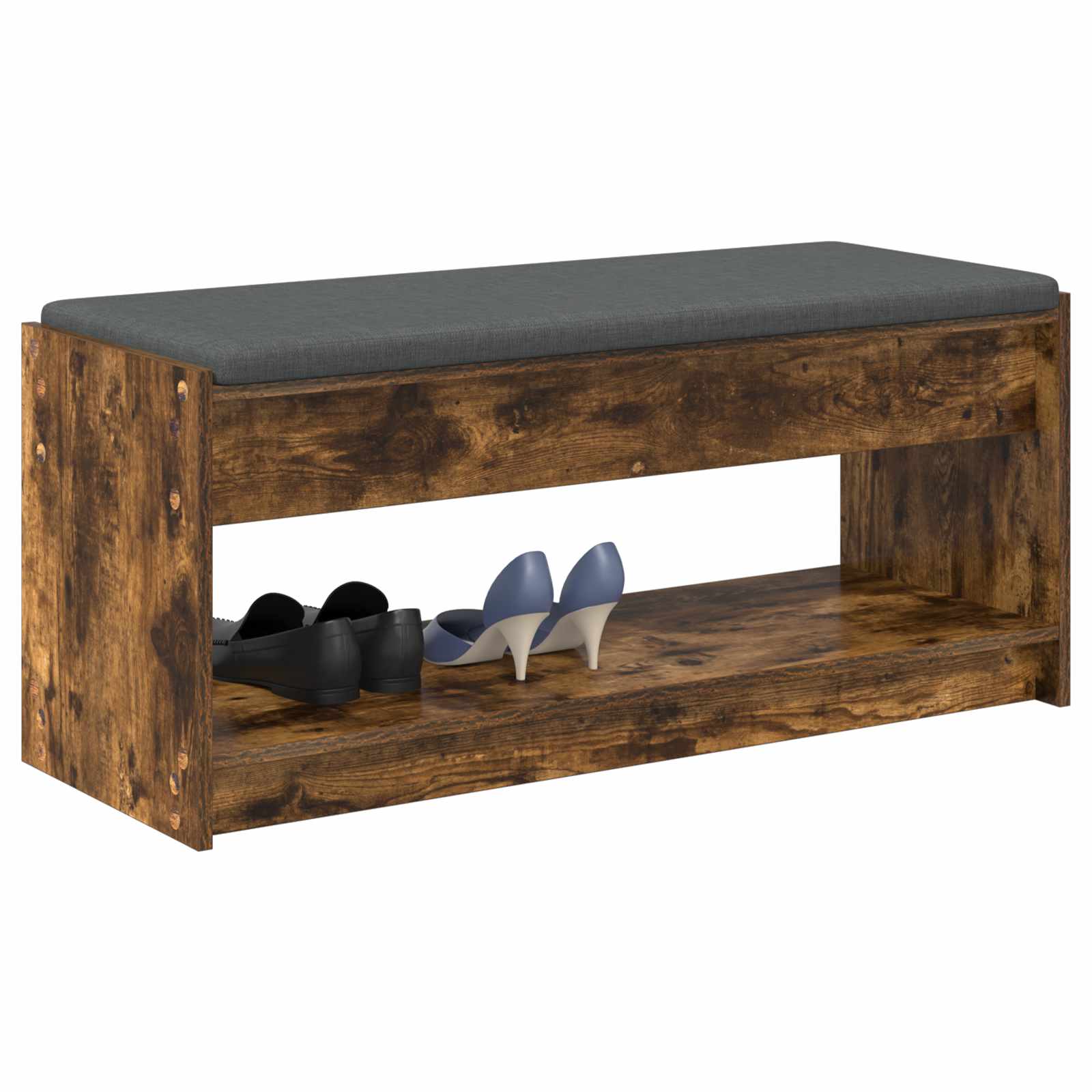 Klupa za hodnik s jastukom Dimljeni Hrast 103 x 38 x 45 cm
