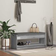 Klupa za hodnik s jastukom Sivi Sonoma 103 x 38 x 45 cm