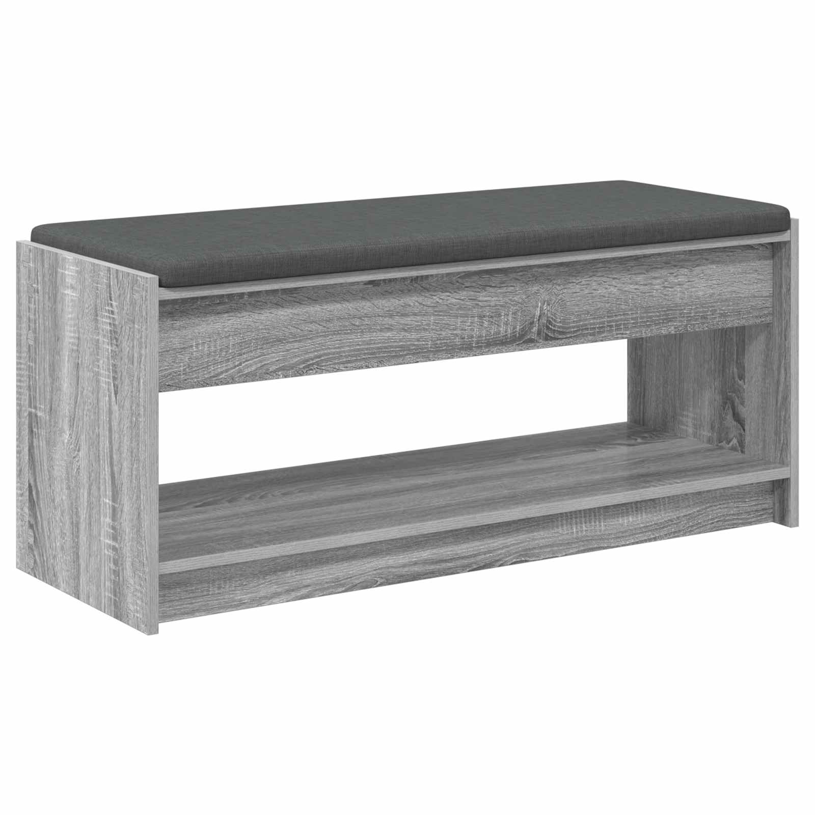 Klupa za hodnik s jastukom Sivi Sonoma 103 x 38 x 45 cm