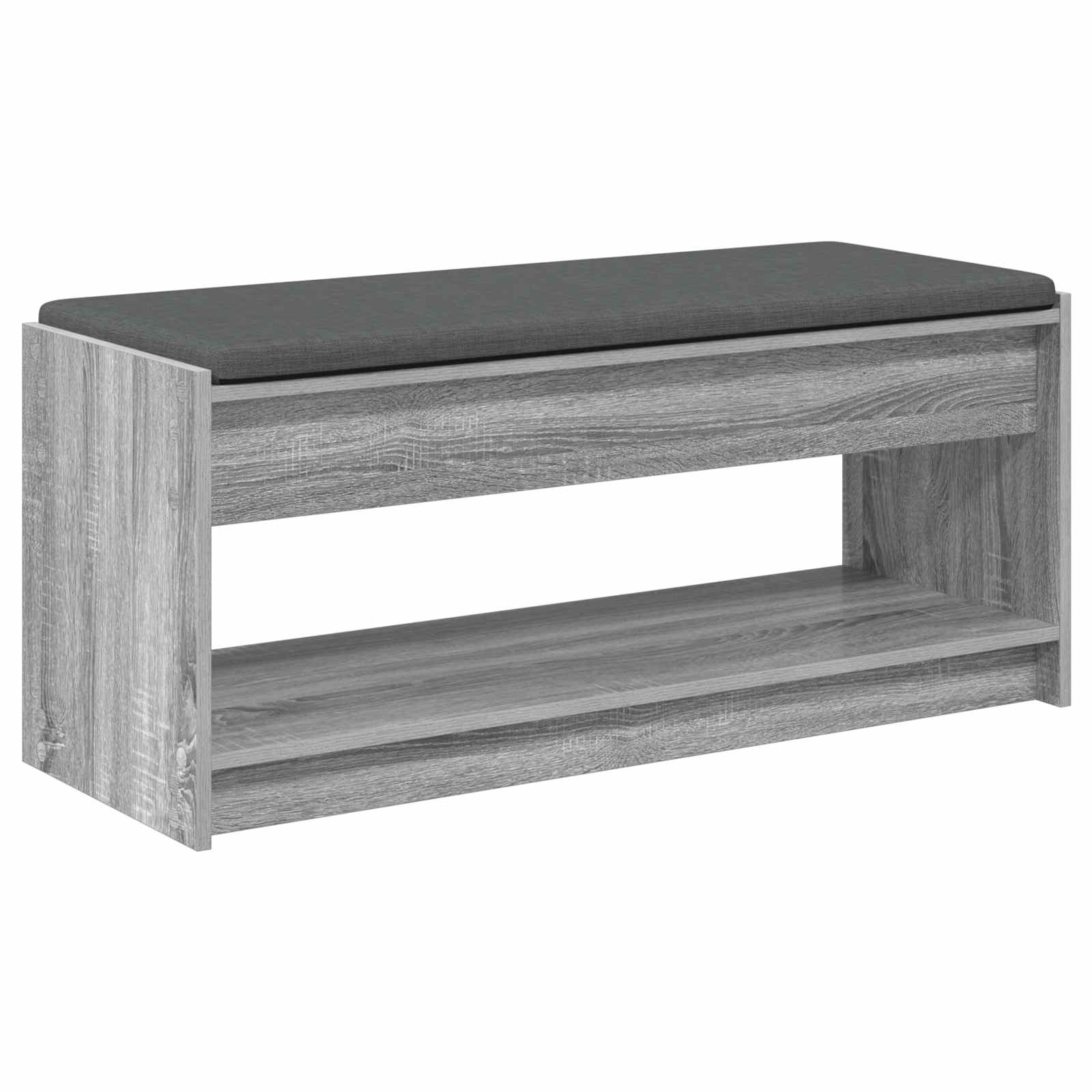 Klupa za hodnik s jastukom Sivi Sonoma 103 x 38 x 45 cm