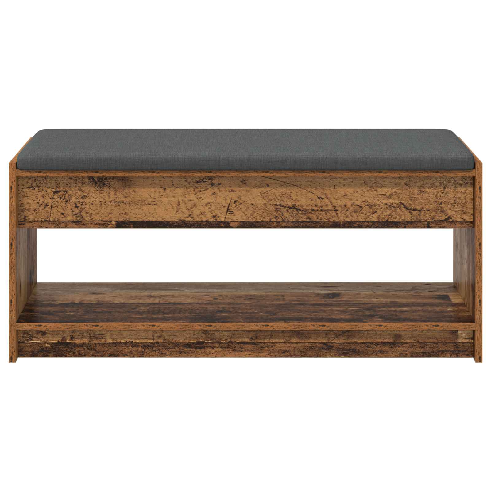 Klupa za hodnik s jastukom Staro drvo 103 x 38 x 45 cm