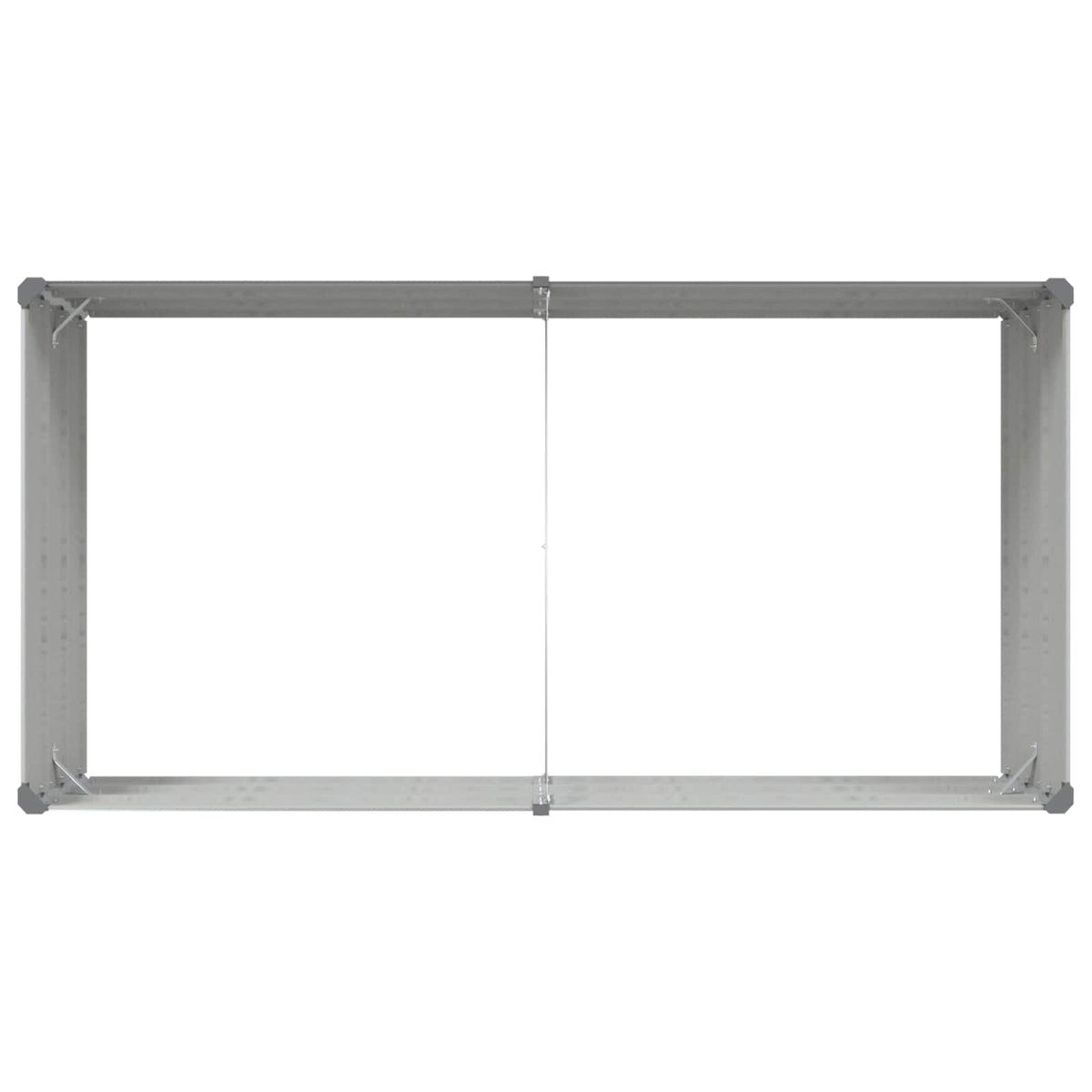 Sadilica Svijetlo siva 195 x 100 x 45 cm Cinkani čelik