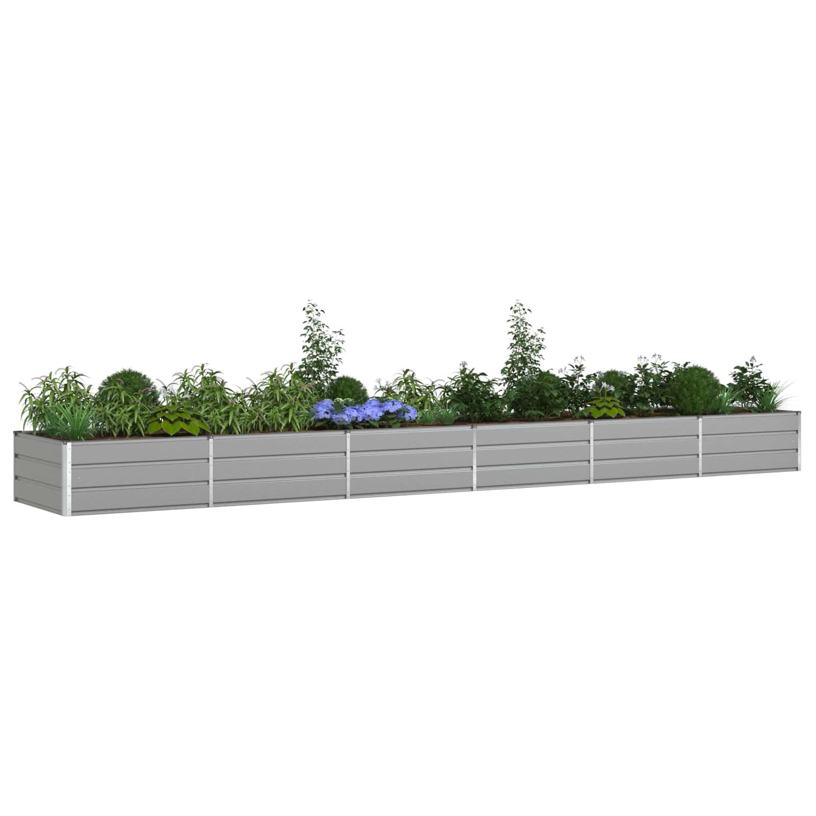 Sadilica Svijetlo siva 580 x 100 x 45 cm Cinkani čelik