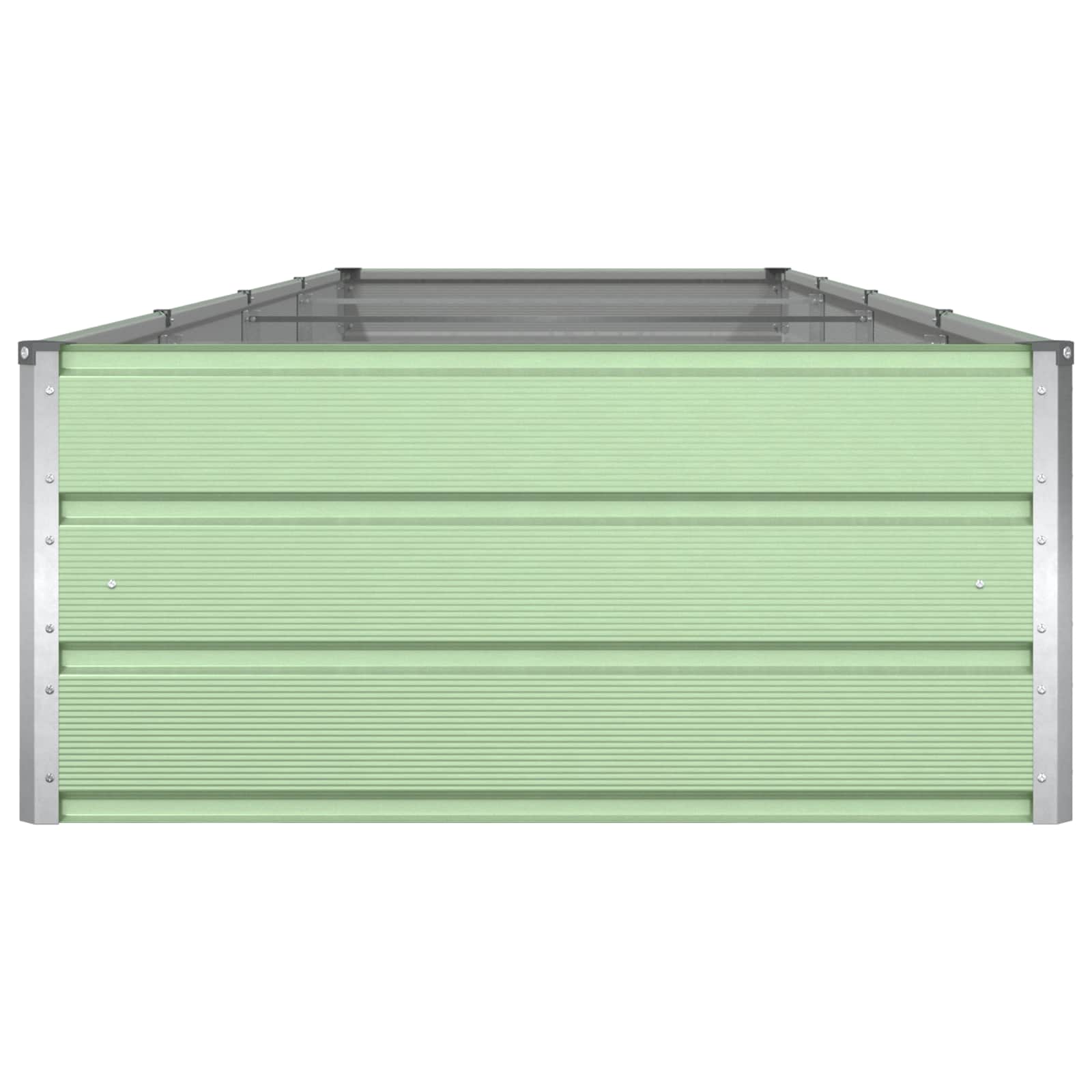 Sadilica Pastelno zelena 385 x 100 x 45 cm Cinkani čelik