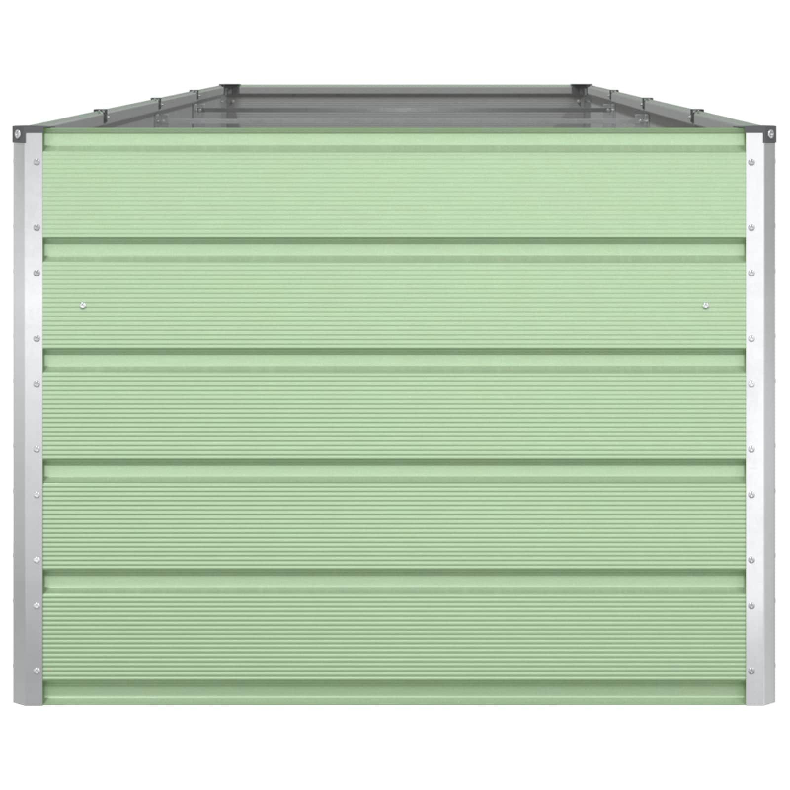 Sadilica Pastelno zelena 385 x 100 x 75 cm Cinkani čelik