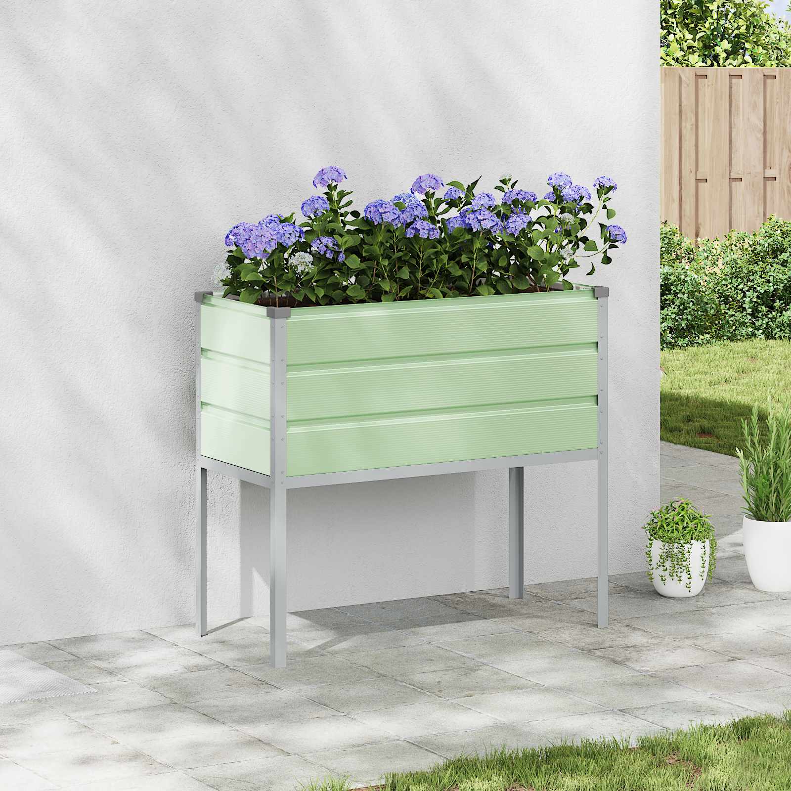 Sadilica Pastelno zelena 100 x 45 x 90 cm Cinkani čelik