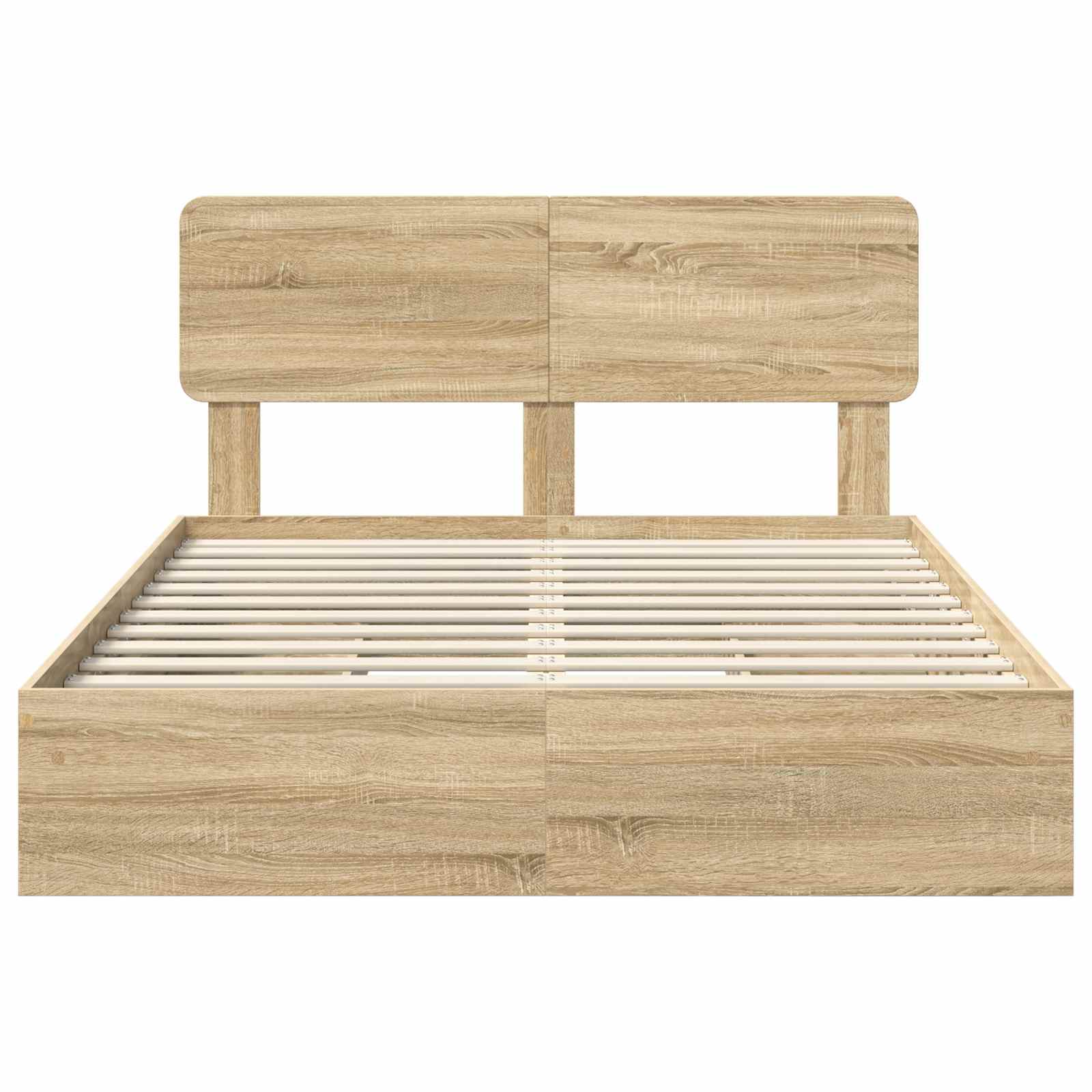 Krevet s od storage Sonoma hrast 150 x 200 cm Konstruirano drvo