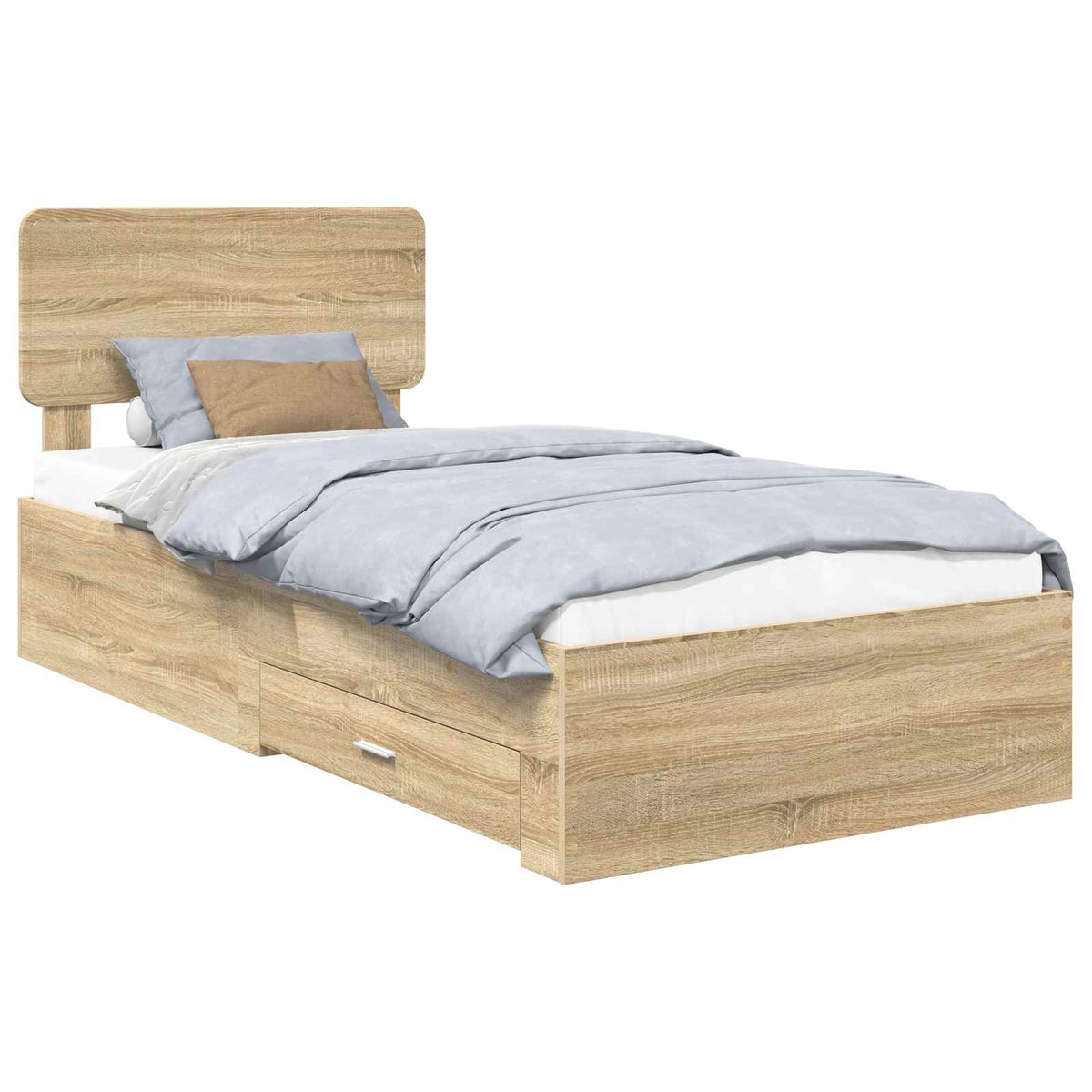 Krevetna konstrukcija s ladicama Sonoma hrast 90 x 190 cm