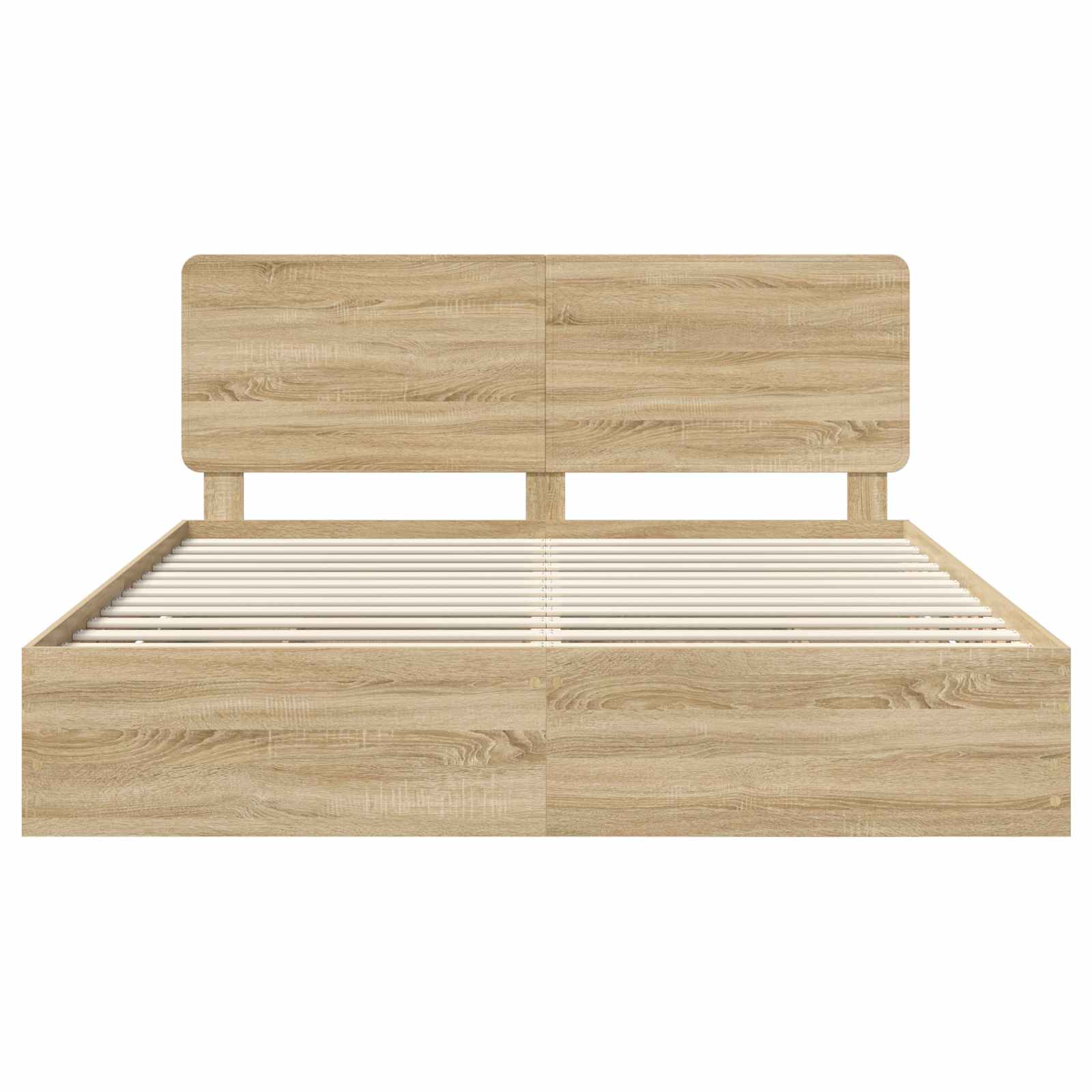 Krevetna konstrukcija s ladicama Sonoma hrast 200 x 200 cm
