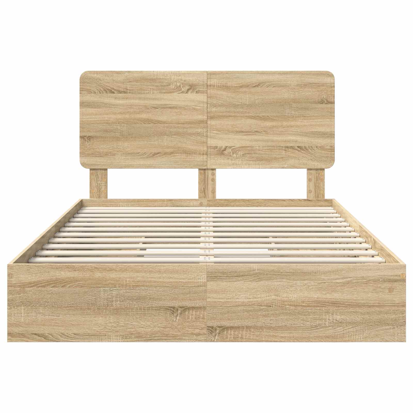 Krevet s od storage Sonoma hrast 150 x 200 cm Konstruirano drvo