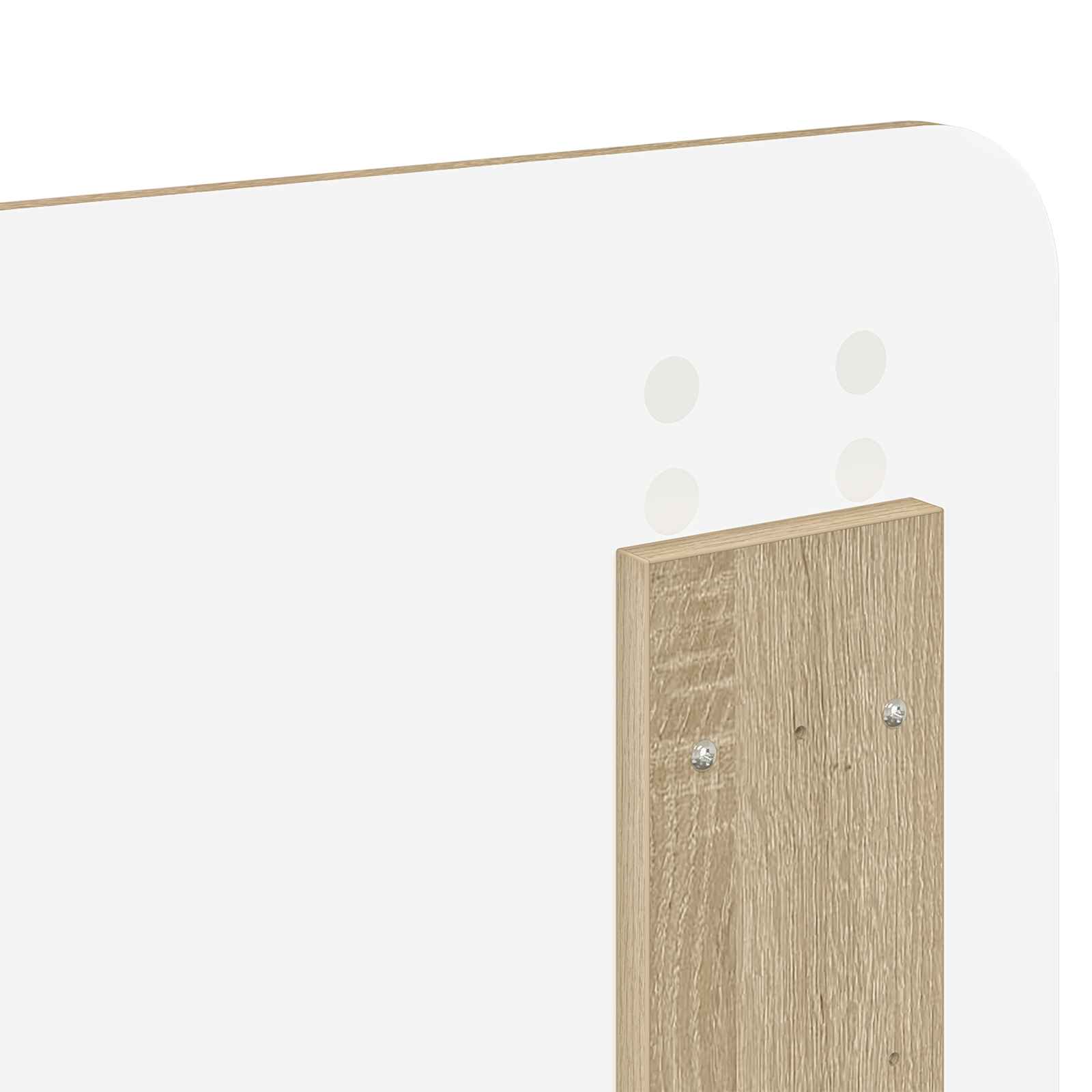 Krevetna konstrukcija s uzglavljem Sonoma hrast 200 x 200 cm