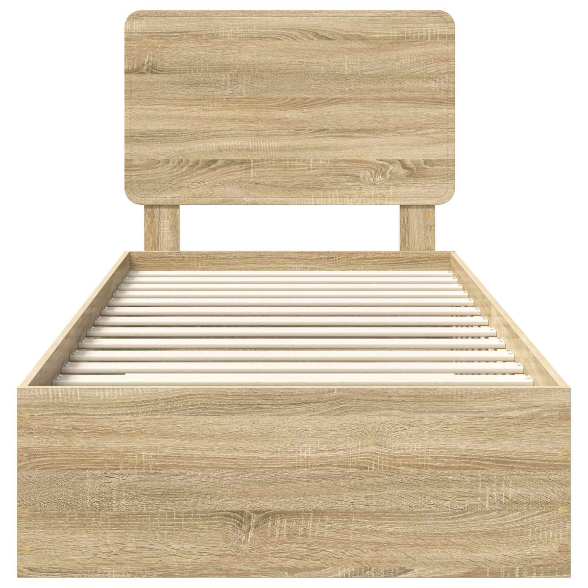 Krevetna konstrukcija s ladicama Sonoma hrast 90 x 200 cm Smeđa 203 x 93 x 100 cm
