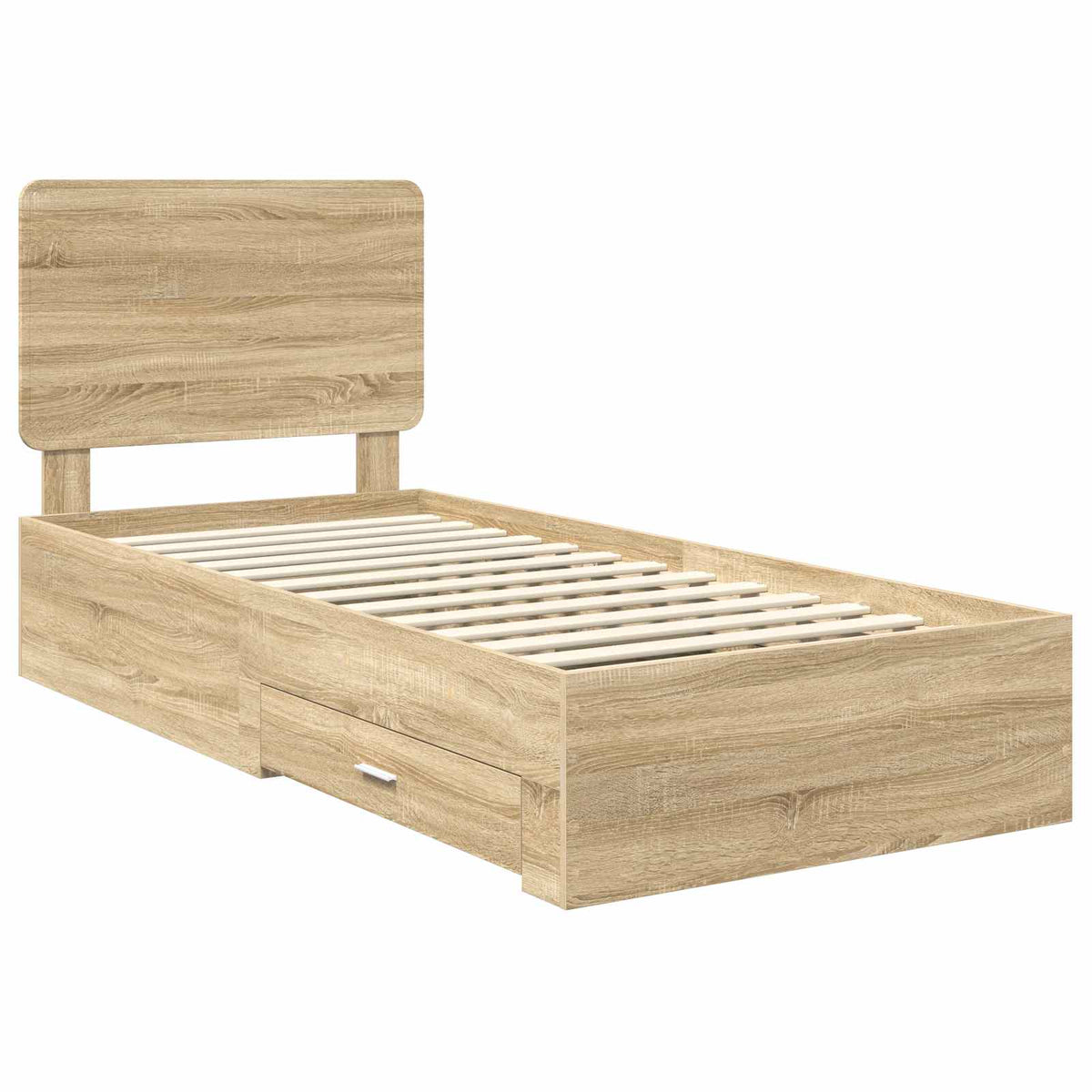 Krevetna konstrukcija s ladicama Sonoma hrast 90 x 190 cm
