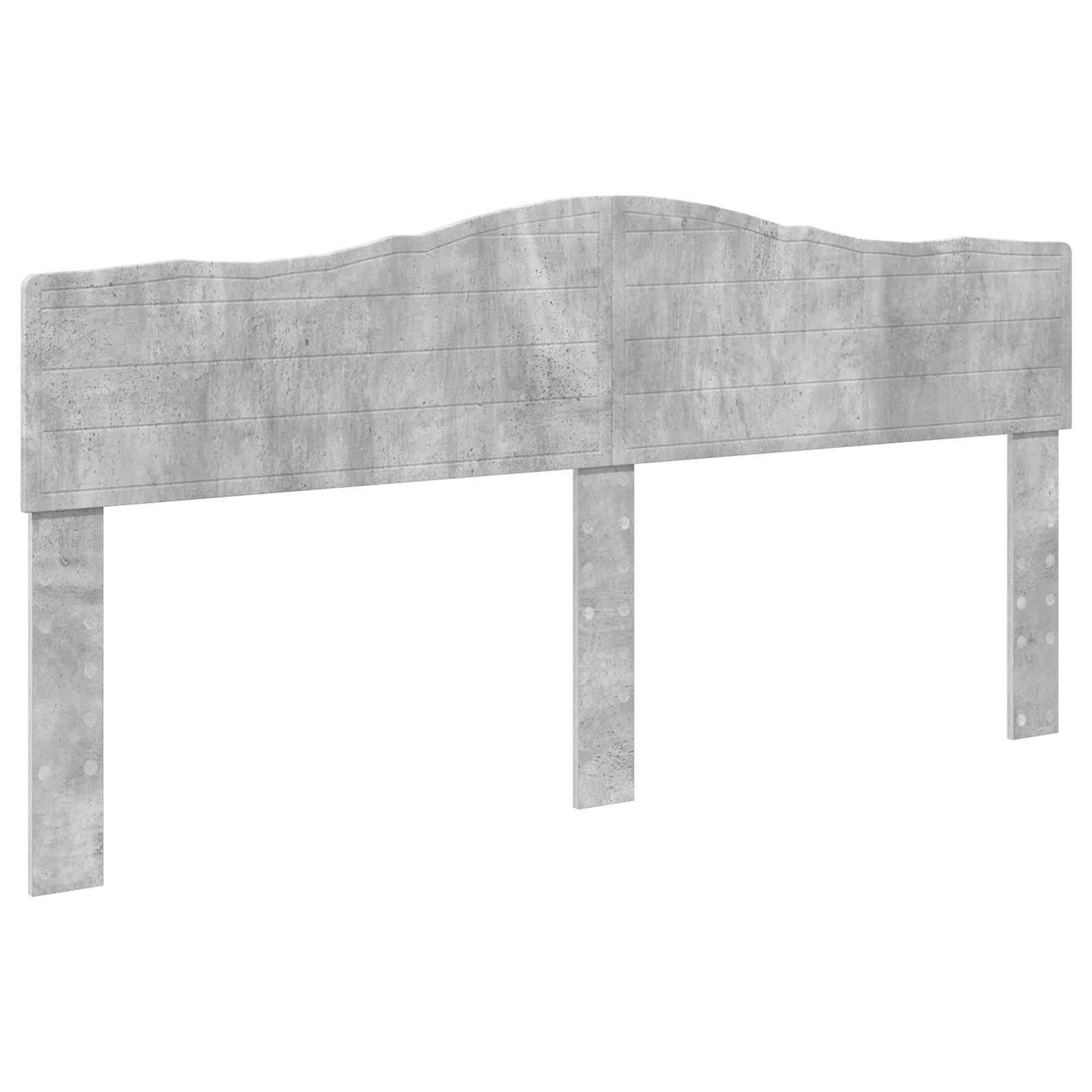 Krevetna konstrukcija Beton 180 x 200 cm Čvrsto borovo drvo