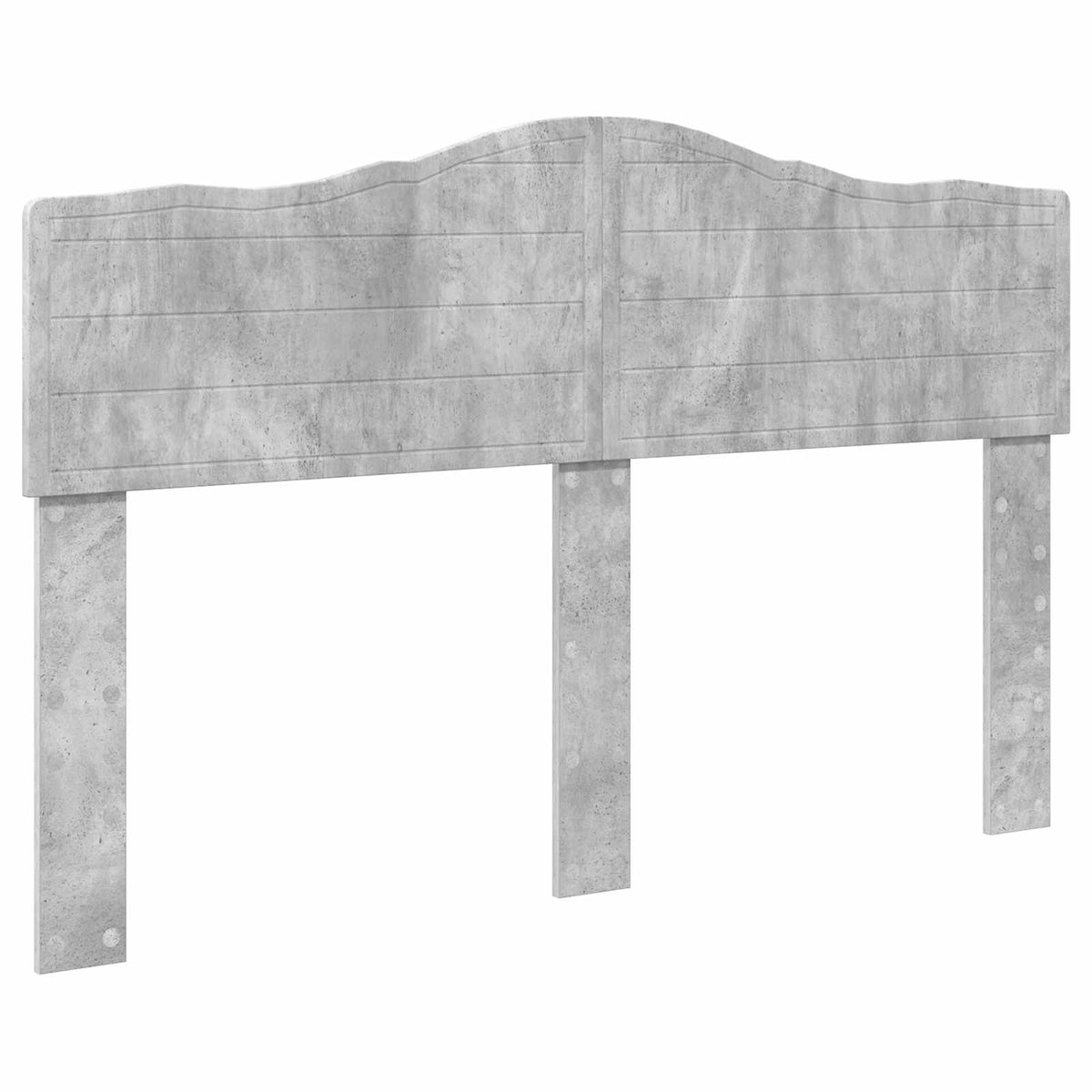 Krevetna konstrukcija Beton 140 x 200 cm Čvrsto borovo drvo