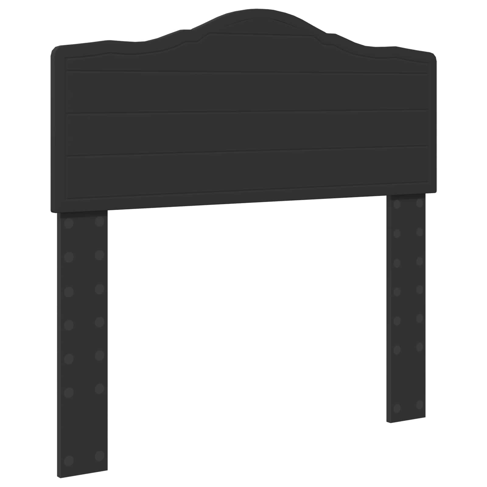 Krevetna konstrukcija Crna 90 x 200 cm Inženjersko Drvo