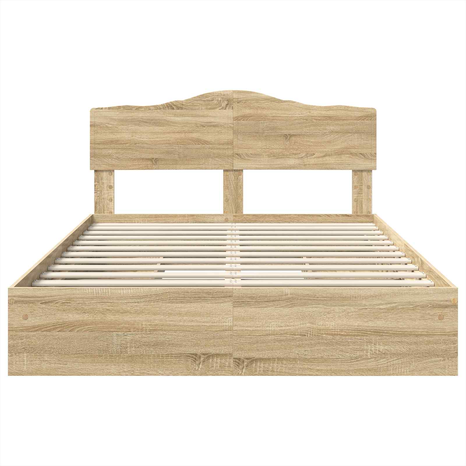 Krevet s od storage Sonoma hrast 150 x 200 cm Konstruirano drvo