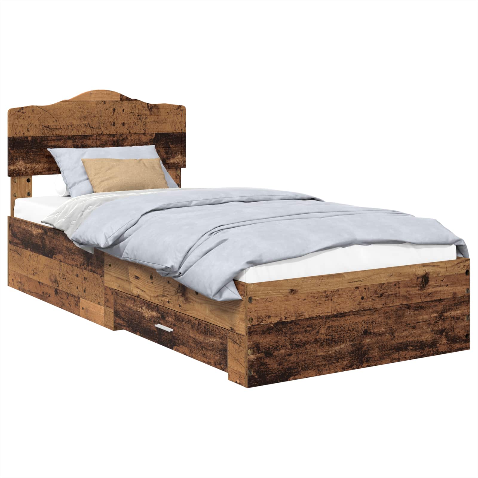 Krevetna konstrukcija Staro drvo 90 x 200 cm Konstruirano drvo