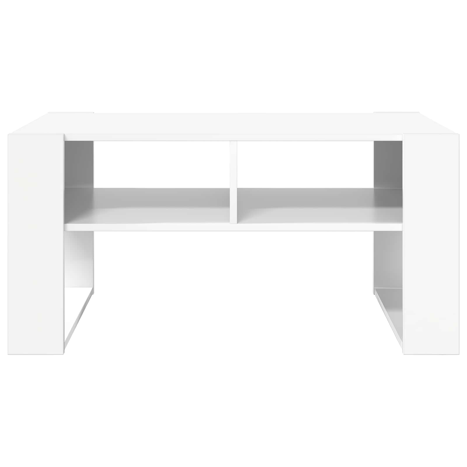 Kava Stol s pohranom Bijelo 92 x 53 x 45 cm Konstruirano drvo