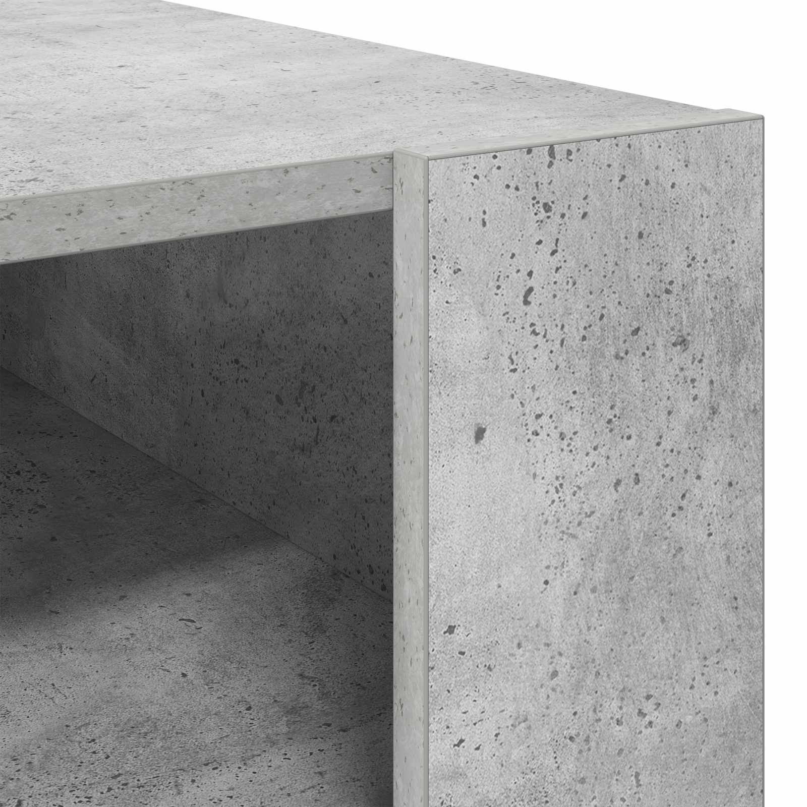 Kava Stol Betonski sivi 92 x 53 x 45 cm Konstruirano drvo