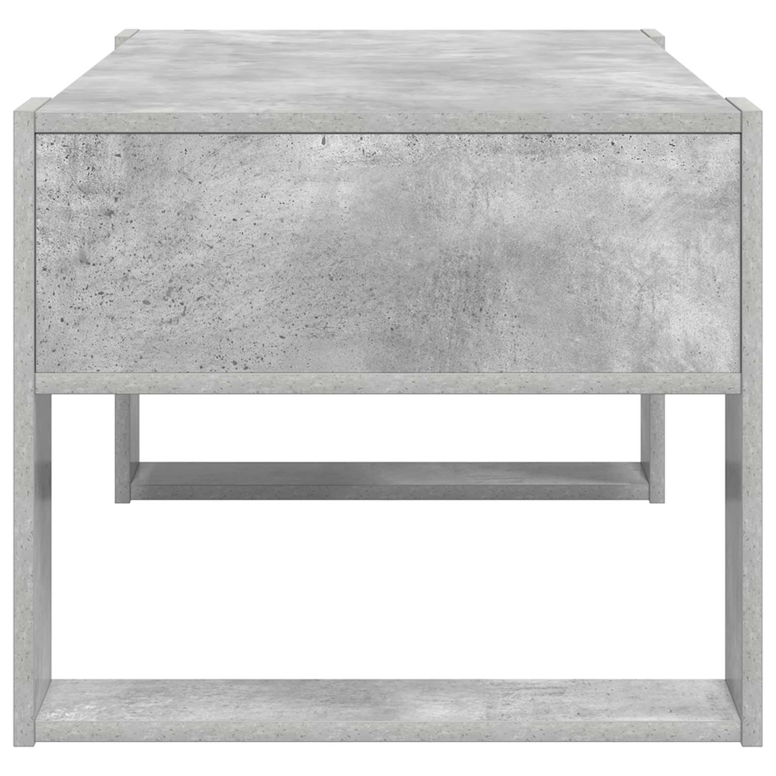 Kava Stol Betonski sivi 92 x 53 x 45 cm Konstruirano drvo