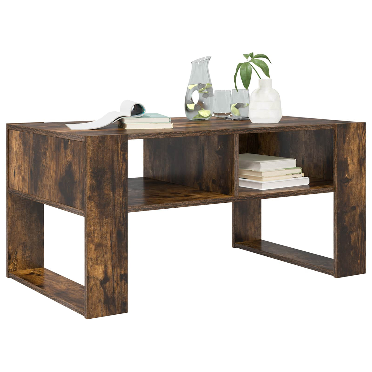 Kava Stol Dimljeni hrast 92 x 53 x 45 cm Konstruirano drvo