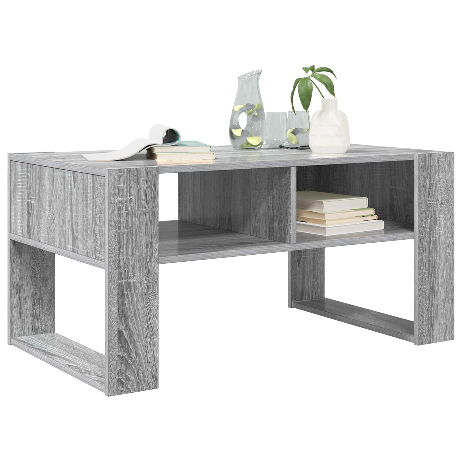 Kava Stol Siva Sonoma 92 x 53 x 45 cm Konstruirano drvo