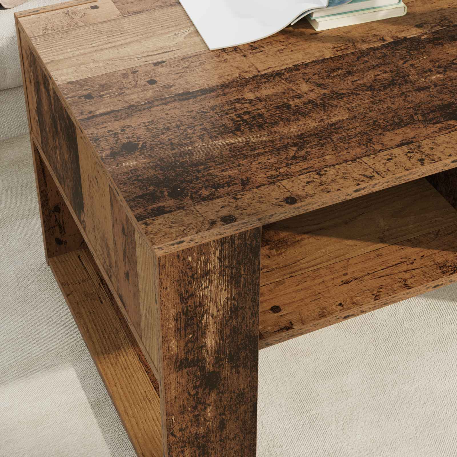 Kava Stol Staro drvo 92 x 53 x 45 cm Konstruirano drvo