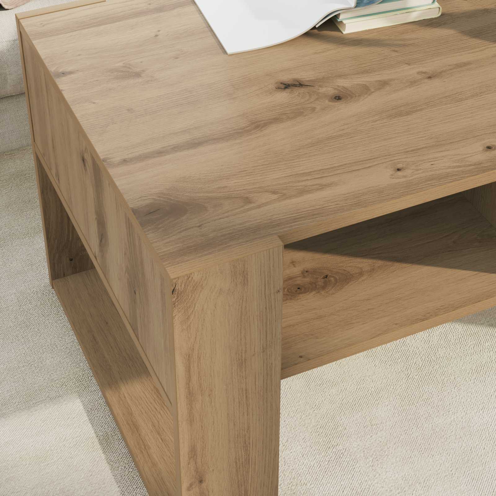 Kava Stol Umjetnički hrast 92 x 53 x 45 cm Konstruirano drvo
