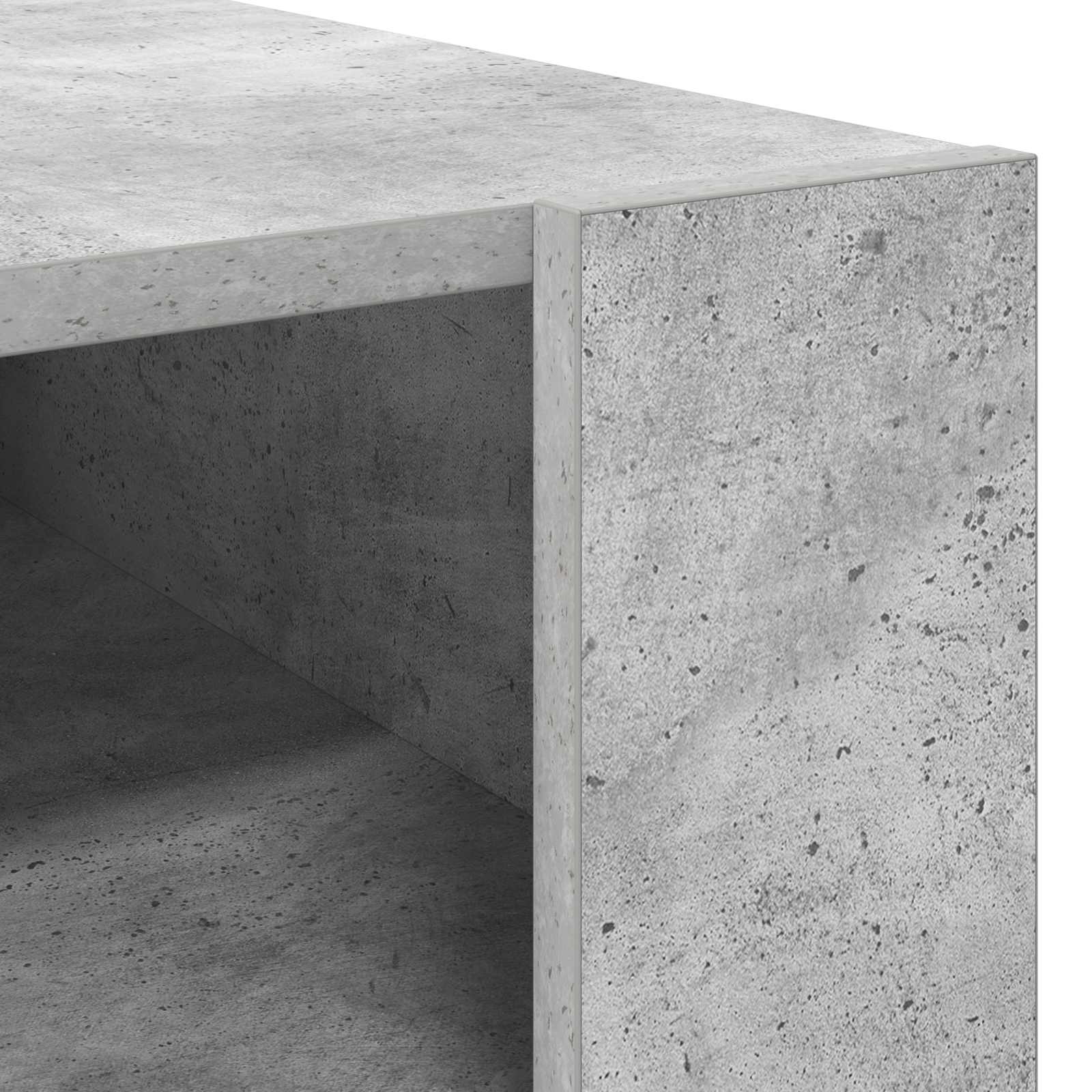 Kava Stol Betonski sivi 66 x 53 x 45 cm Konstruirano drvo