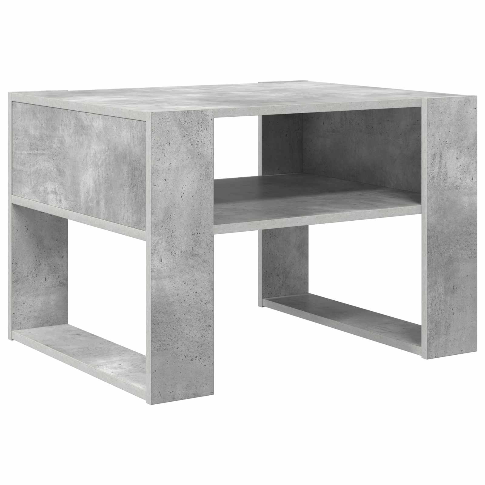 Kava Stol Betonski sivi 66 x 53 x 45 cm Konstruirano drvo