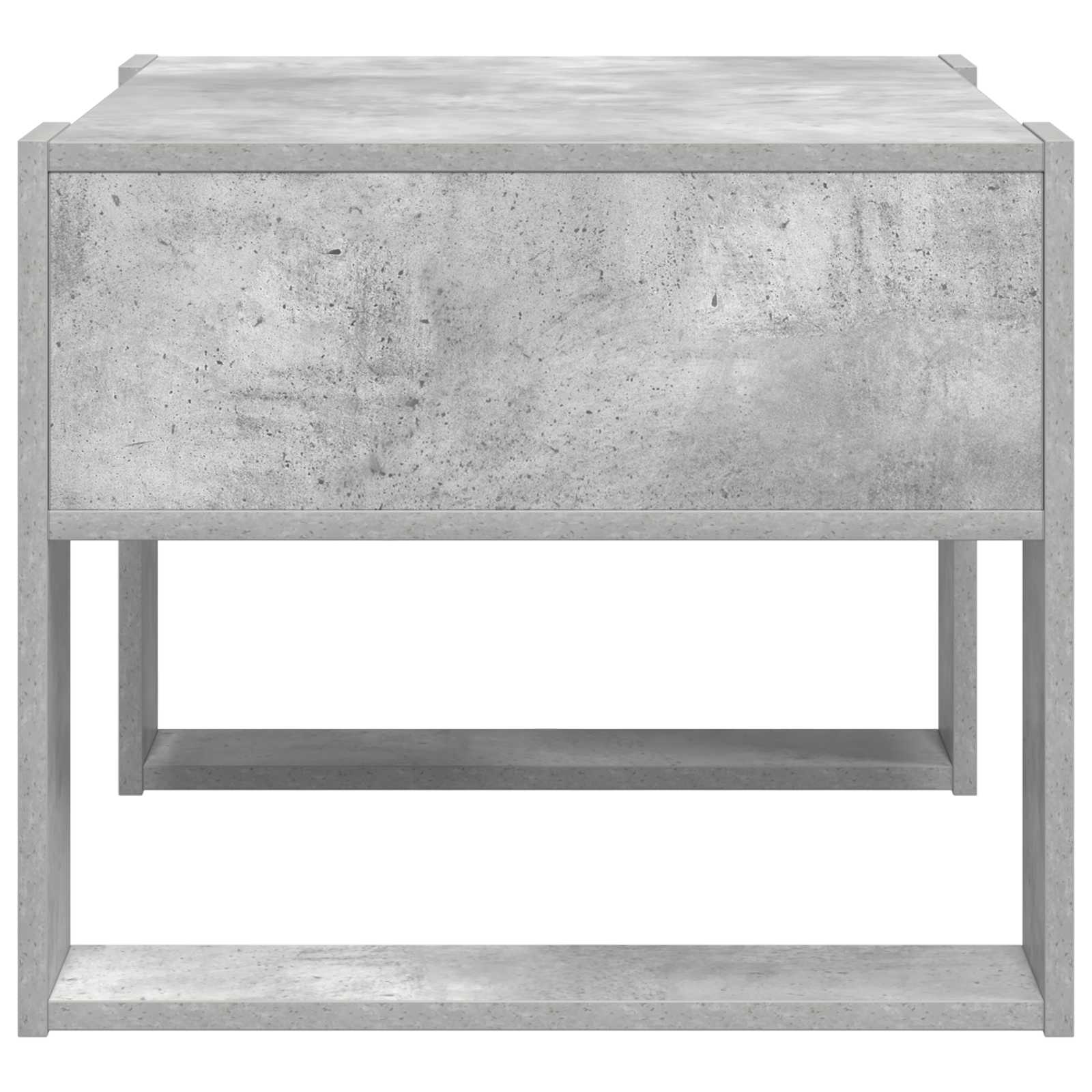 Kava Stol Betonski sivi 66 x 53 x 45 cm Konstruirano drvo