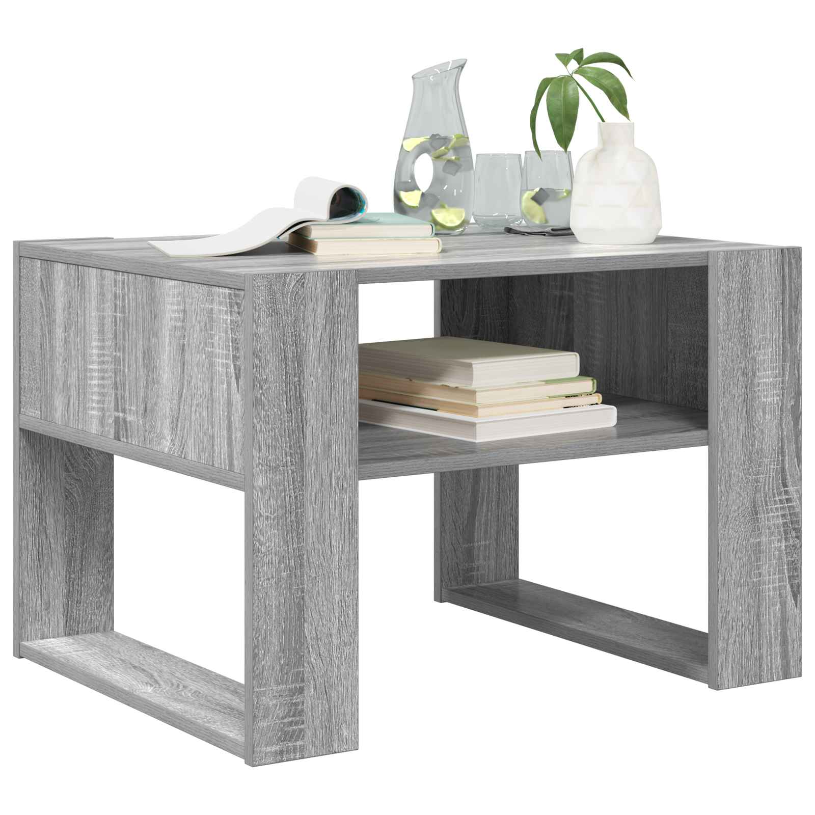 Kava Stol Siva Sonoma 66 x 53 x 45 cm Konstruirano drvo