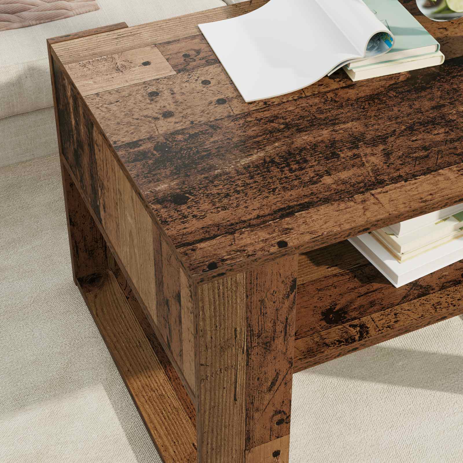 Kava Stol Staro drvo 66 x 53 x 45 cm Konstruirano drvo