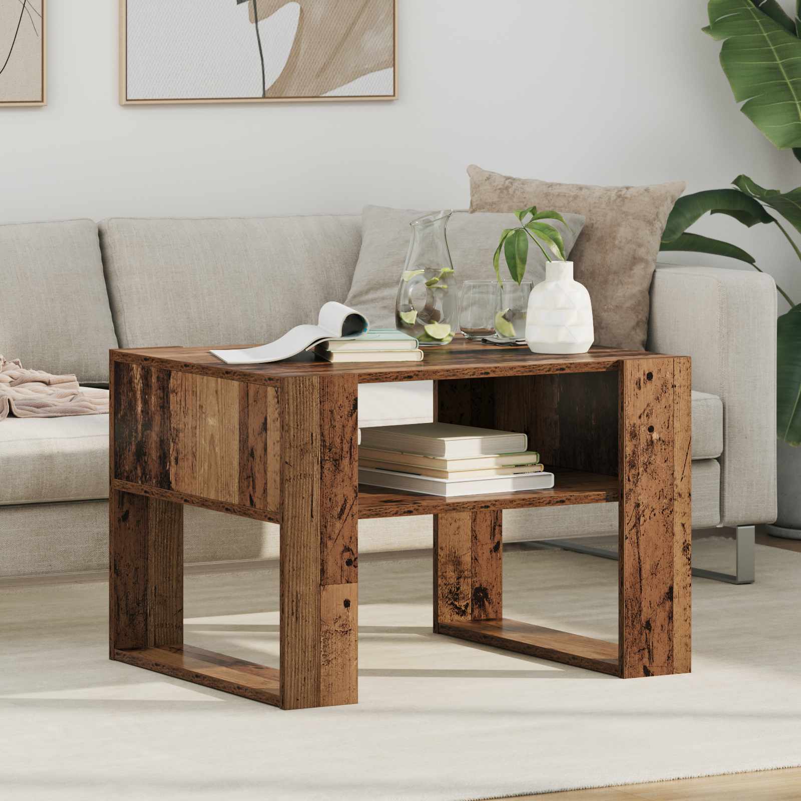Kava Stol Staro drvo 66 x 53 x 45 cm Konstruirano drvo
