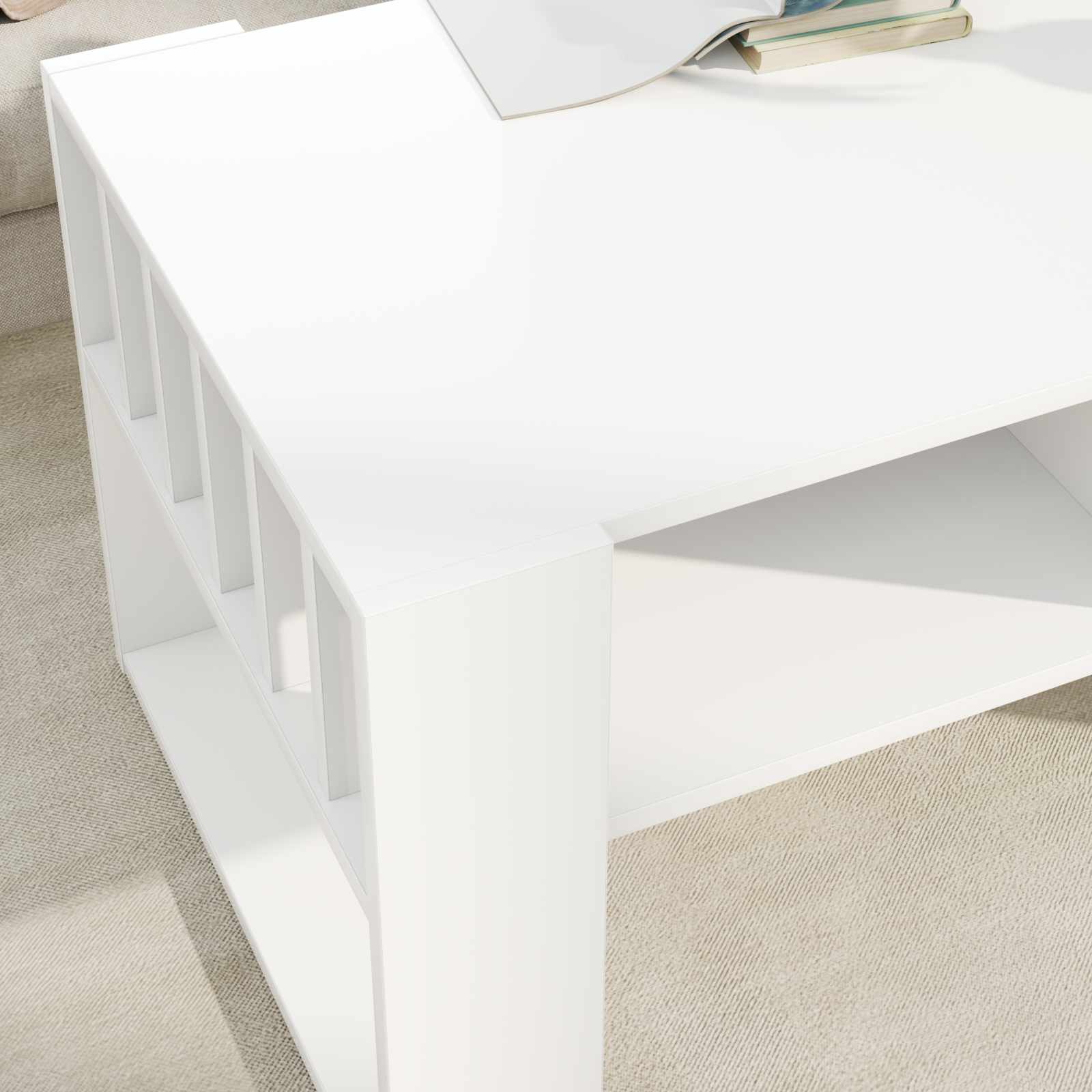 Kava Stol Bijelo 92 x 49,5 x 45 cm Konstruirano drvo