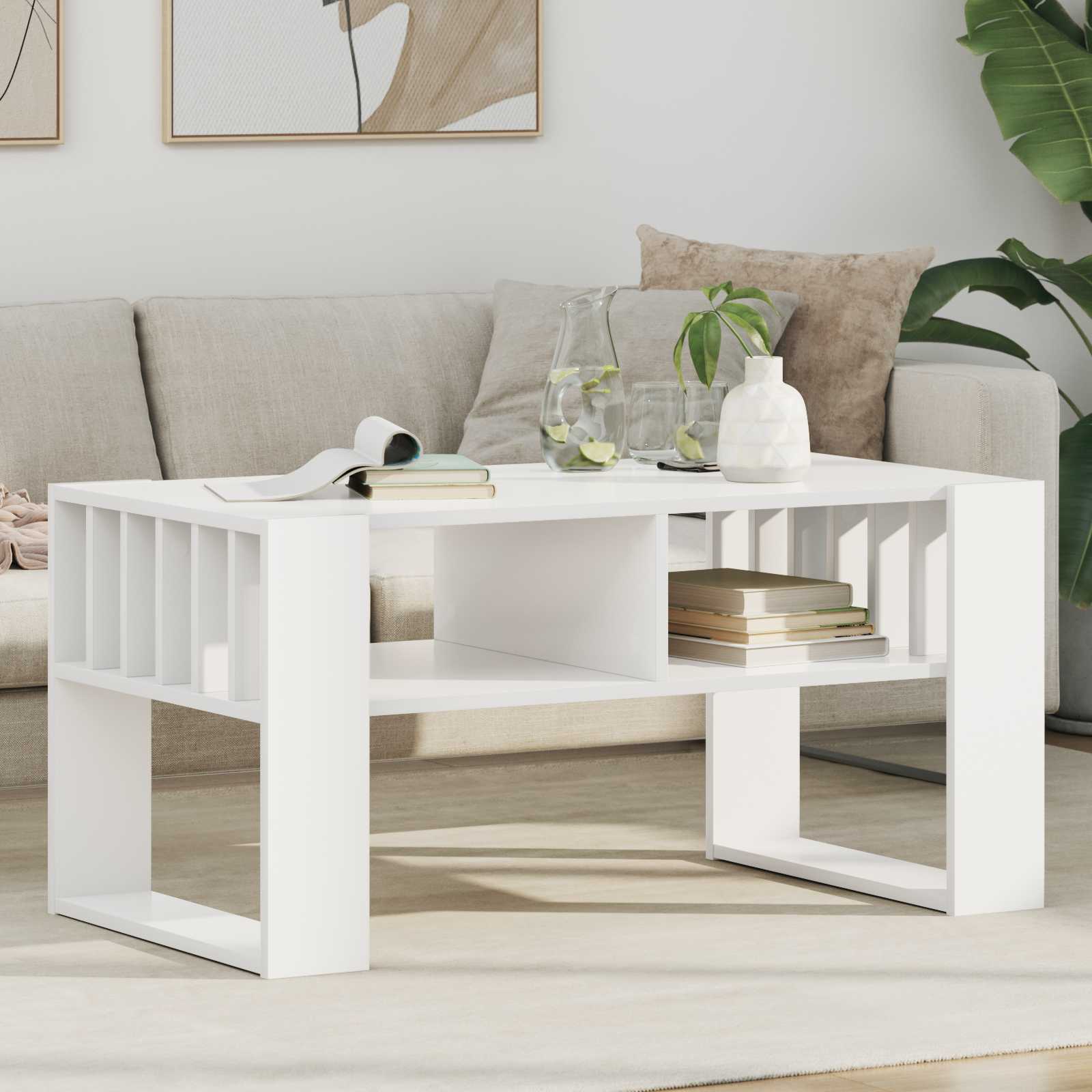 Kava Stol Bijelo 92 x 49,5 x 45 cm Konstruirano drvo