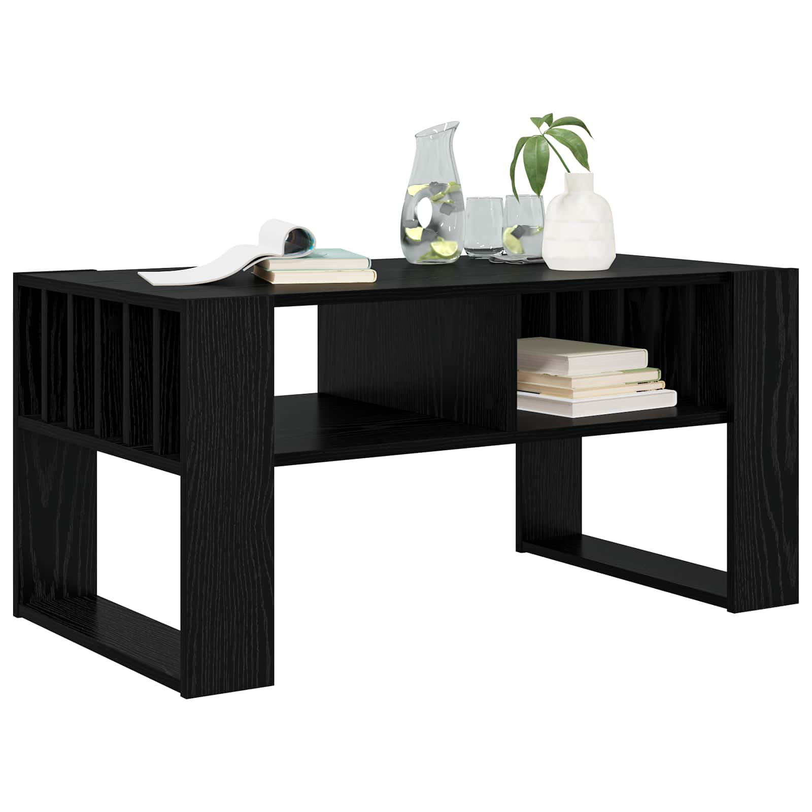 Kava Stol Crni hrast 92 x 49,5 x 45 cm Konstruirano drvo