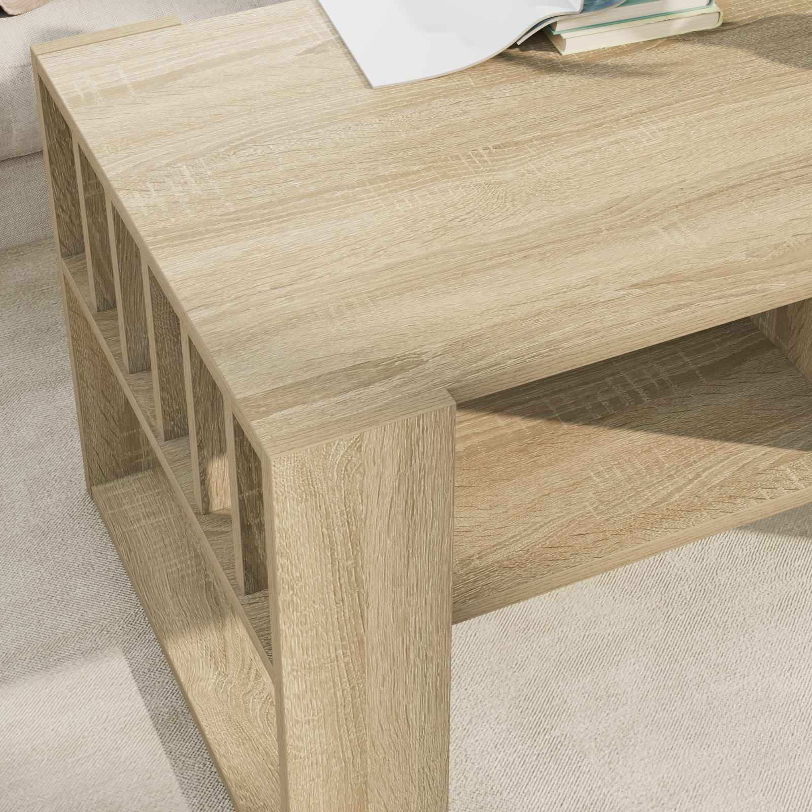 Kava Stol Sonoma hrast 92 x 49,5 x 45 cm Konstruirano drvo