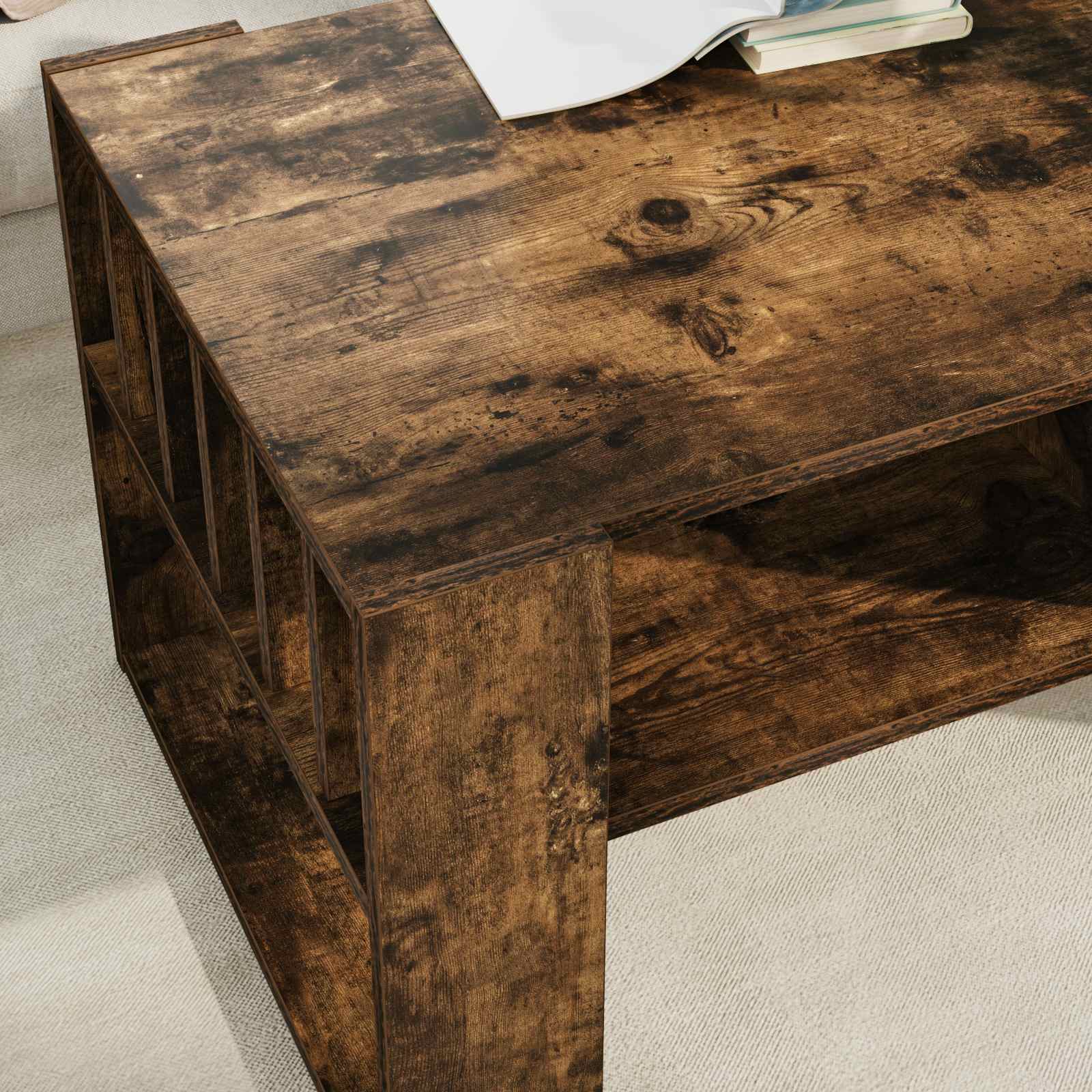 Kava Stol Dimljeni hrast 92 x 49,5 x 45 cm Konstruirano drvo